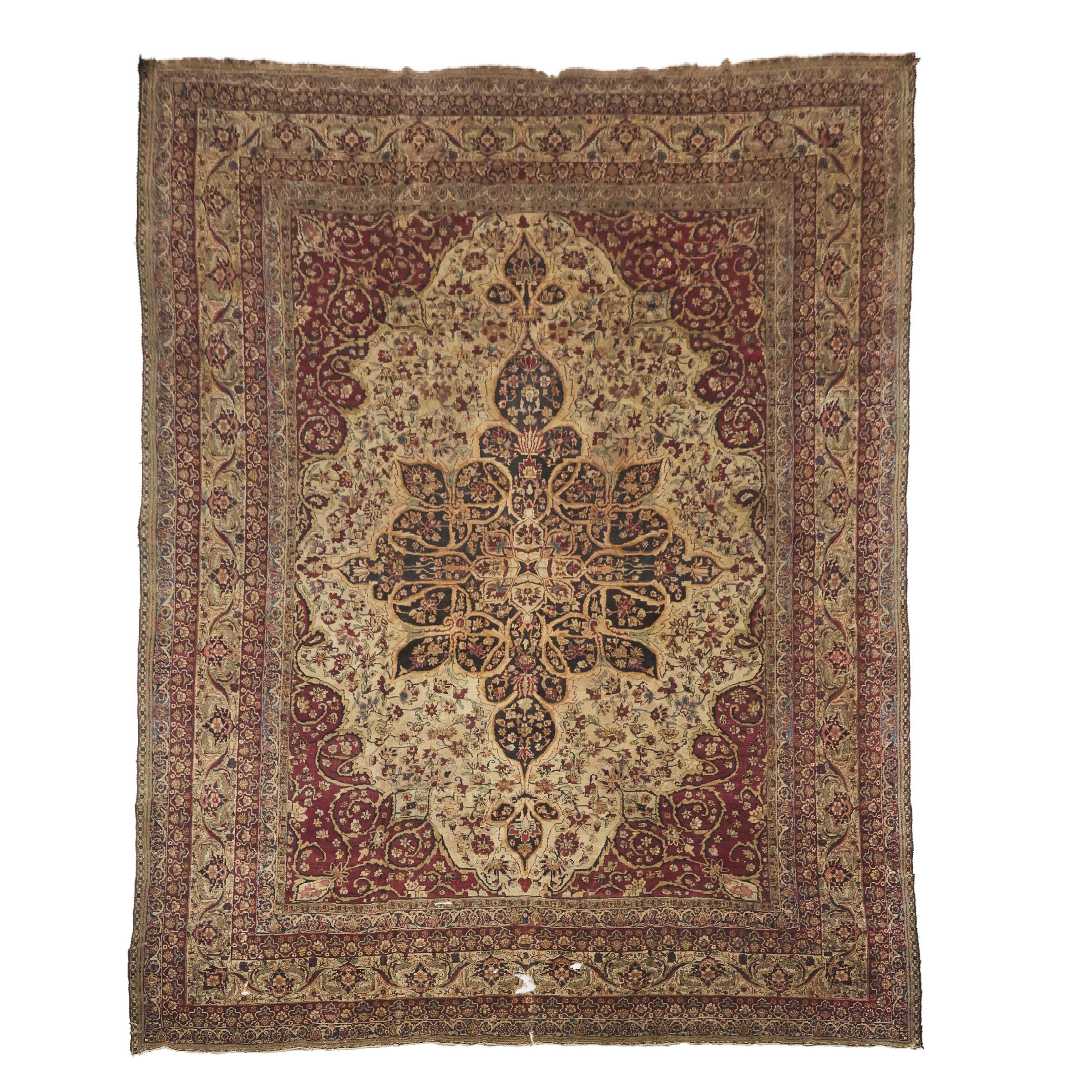 Lavar Kerman Carpet, Persian, c.1880