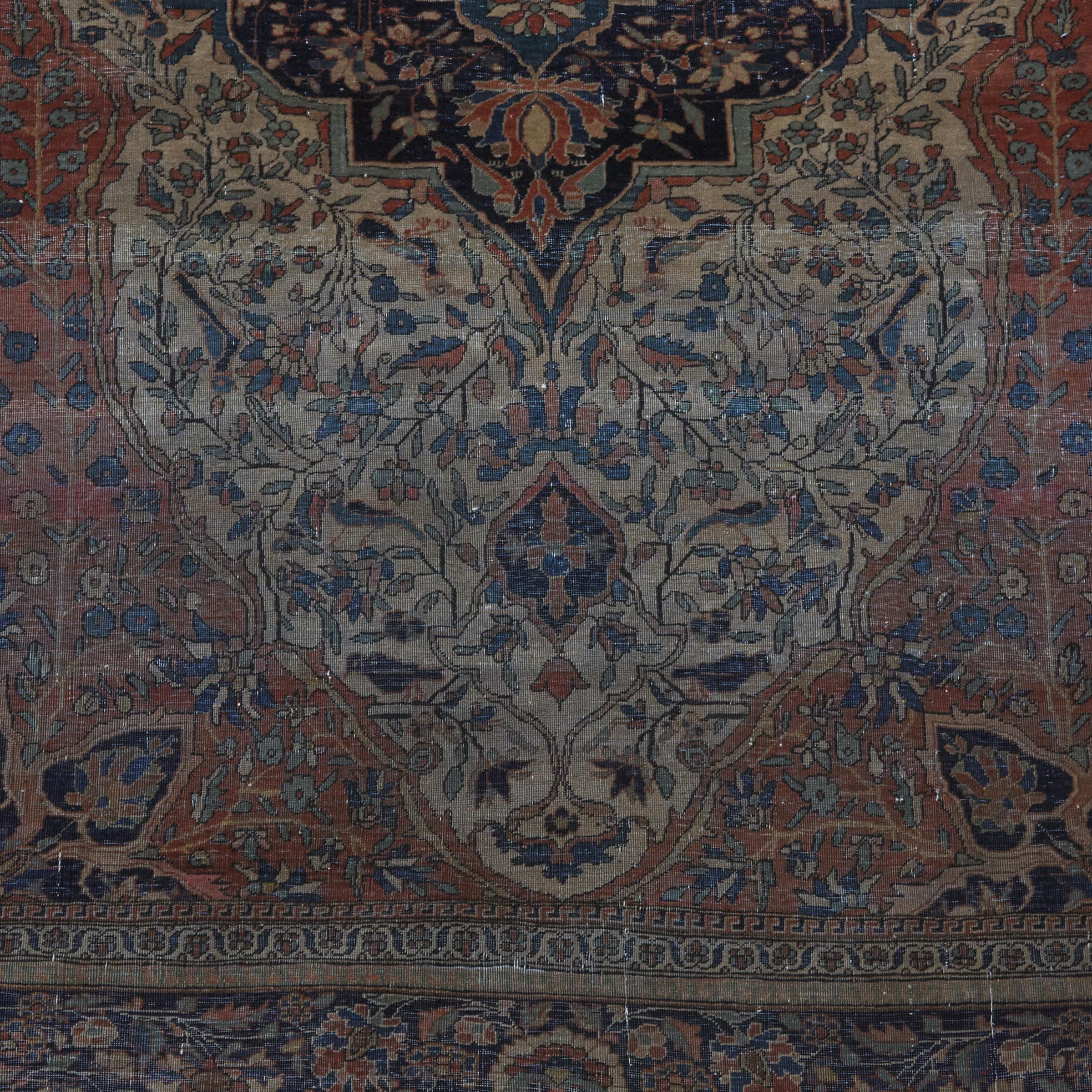 Very Fine Mohtasham Kashan Rug, Persian, c.1880
