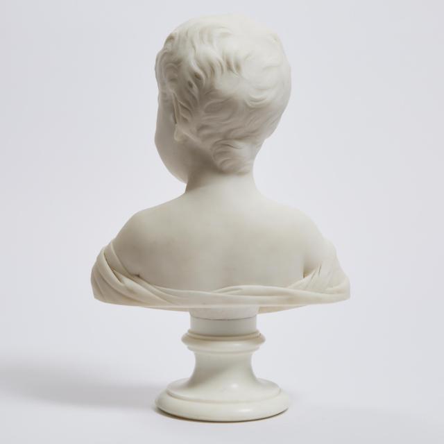 Italian School Marble Bust of a Young Boy, early-mid 20th century