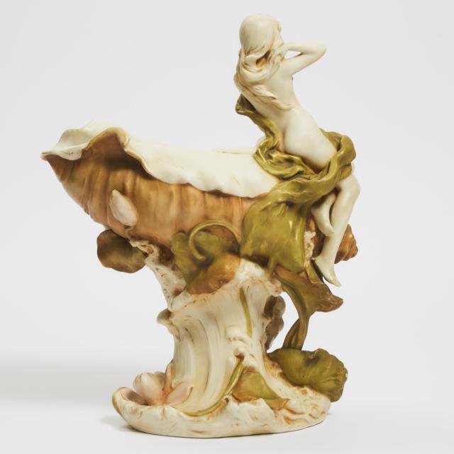 Large Royal Dux Figural Centrepiece, early 20th century