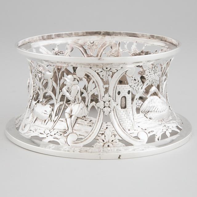 George III Irish Silver Dish Ring, Joseph Nixon, Dublin, 1774