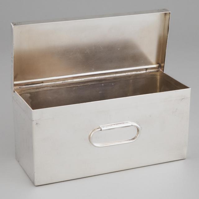 English Silver Rectangular Box, Asprey & Co., London, 1932
