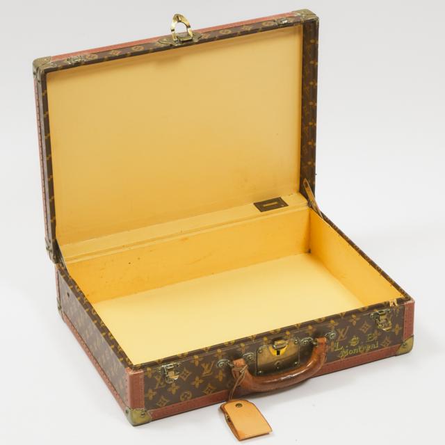 Louis Vuitton 'Bisten 50' Monogram Canvas Hard Sided Suitcase, mid 20th century