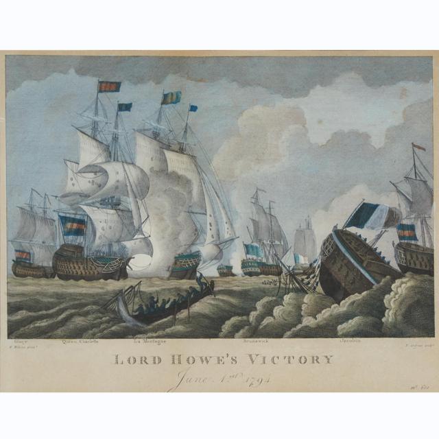 Pair of British Naval Victories Prints, c.1800