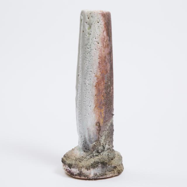 John Dix (American/Japanese, b.1960), 'Reach', Woodfired Stoneware Vase, early 21st century