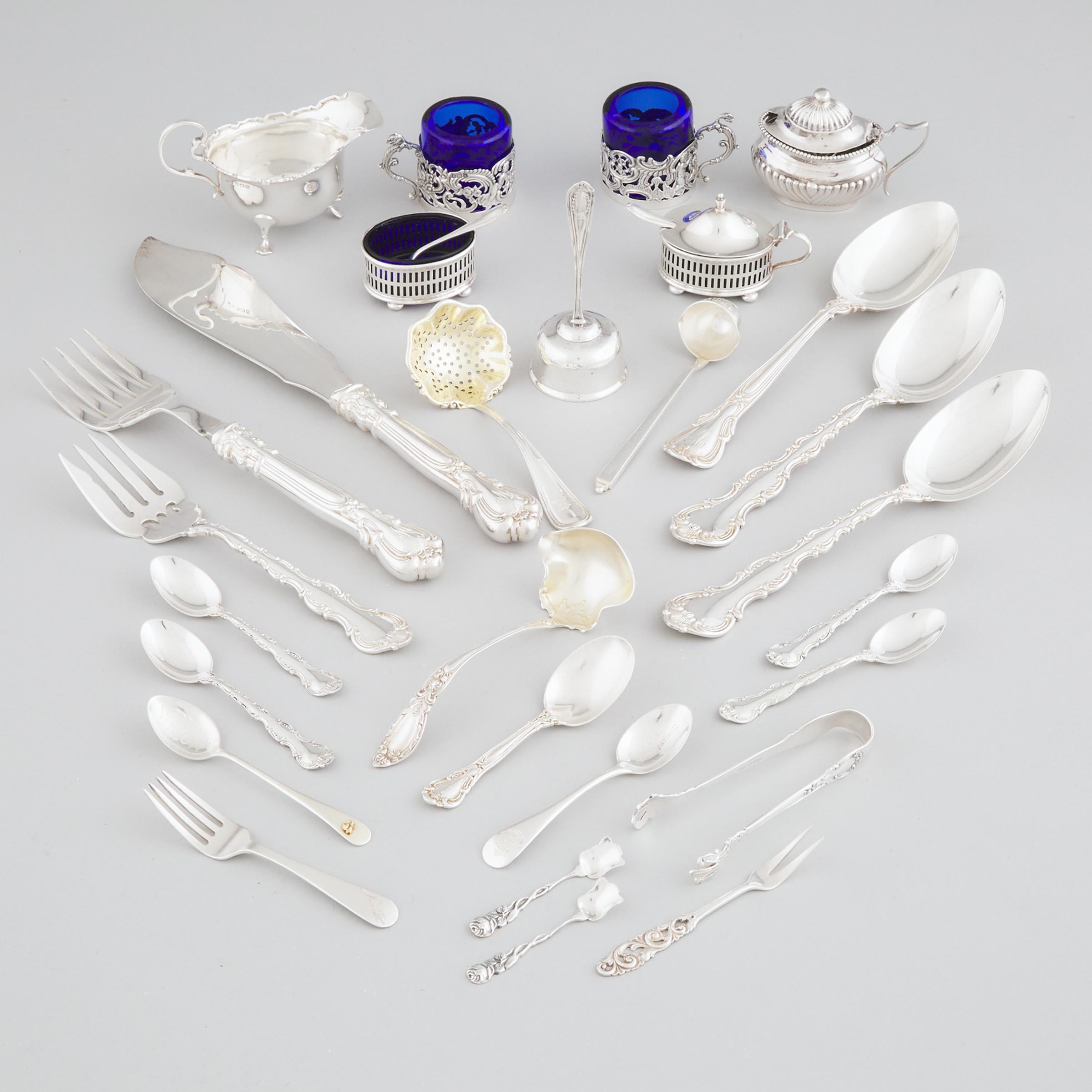 Group of English, Canadian and Danish Silver, 20th century