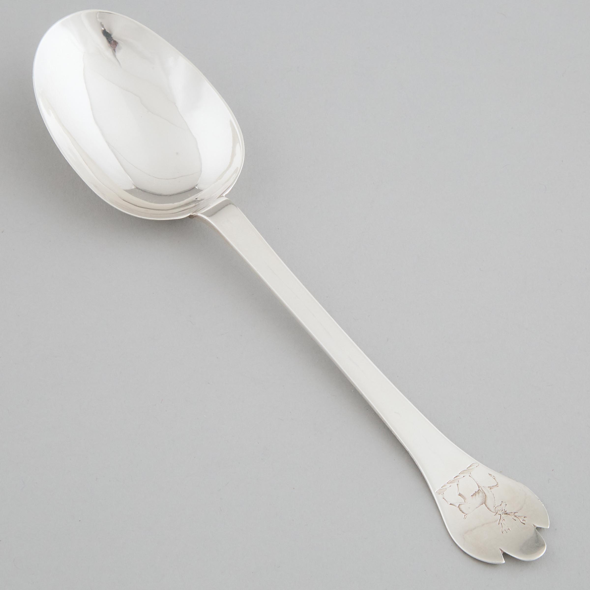 William & Mary Silver Trefid Spoon, London, c.1690