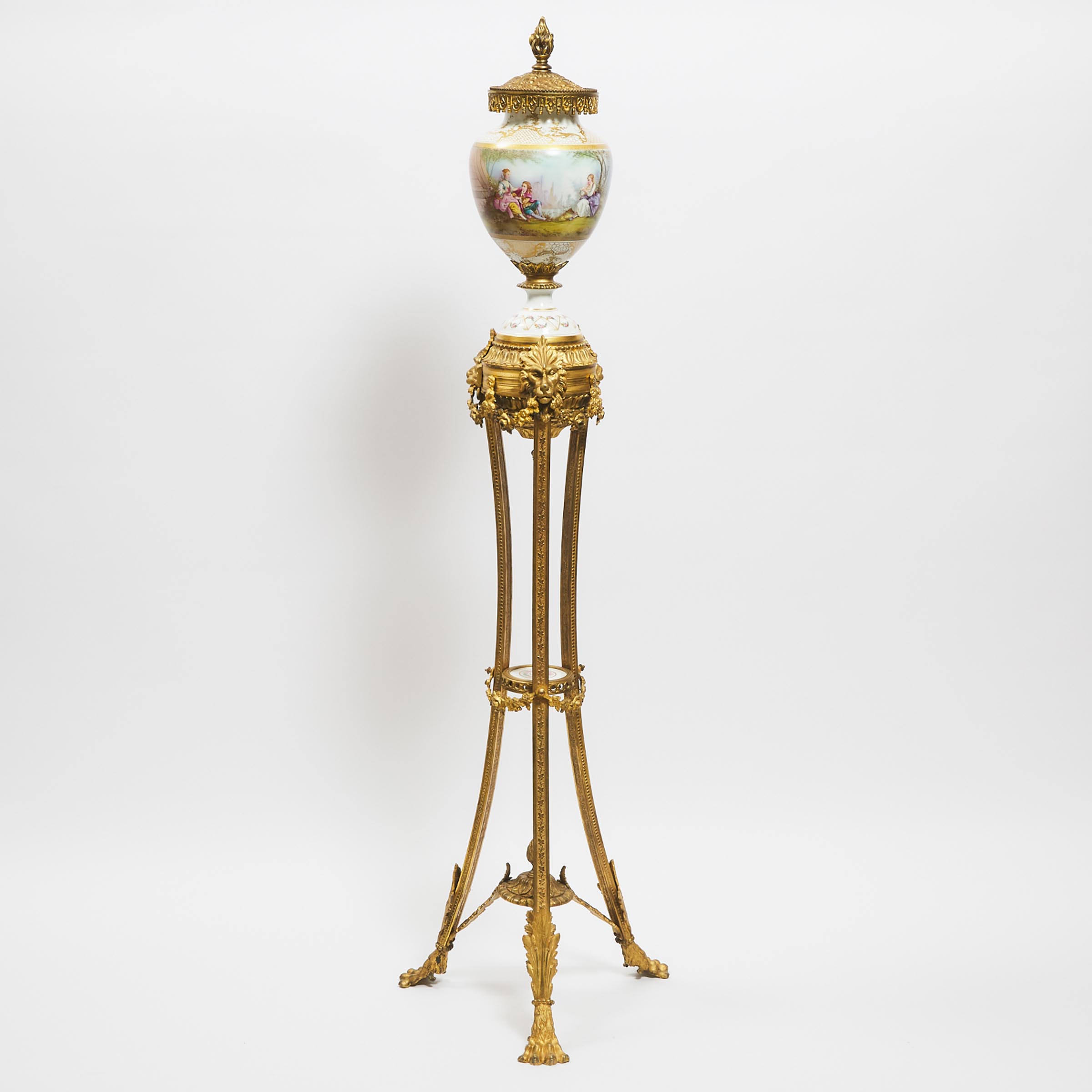 'Sèvres' Vase on Guéridon Stand, early 20th century