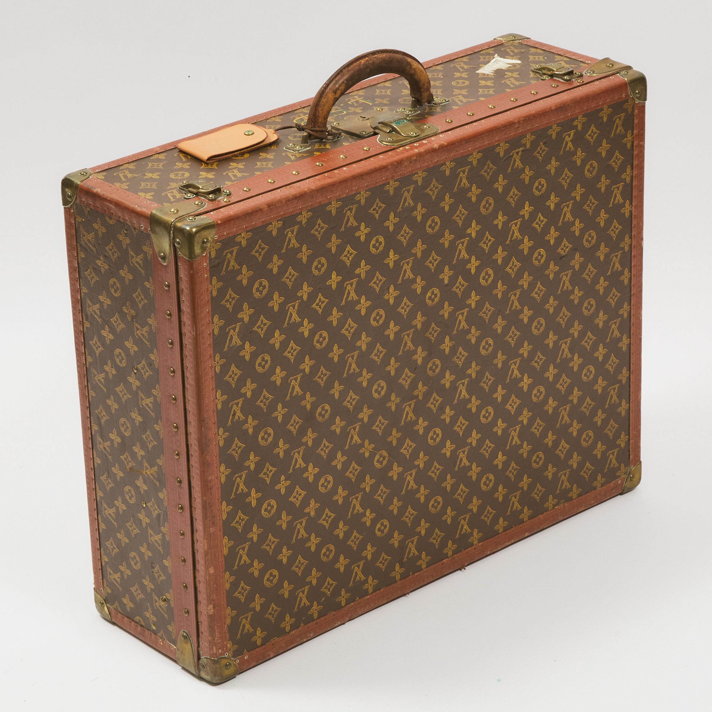 Louis Vuitton 'Alzar 65' Monogram Canvas Hard Sided Suitcase, mid 20th century