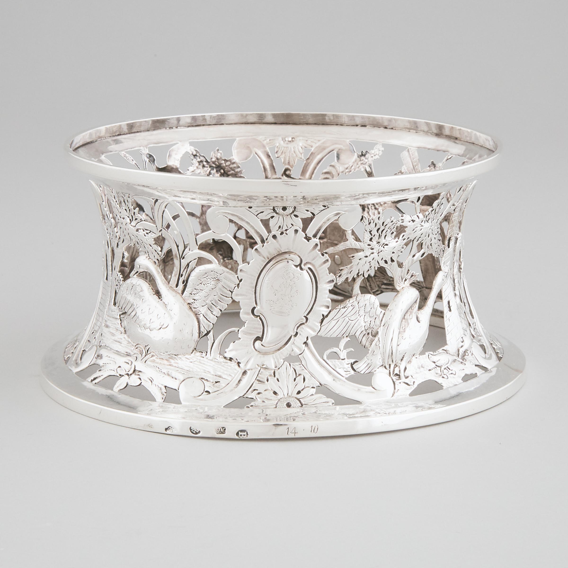 George III Irish Silver Dish Ring, Joseph Nixon, Dublin, 1774