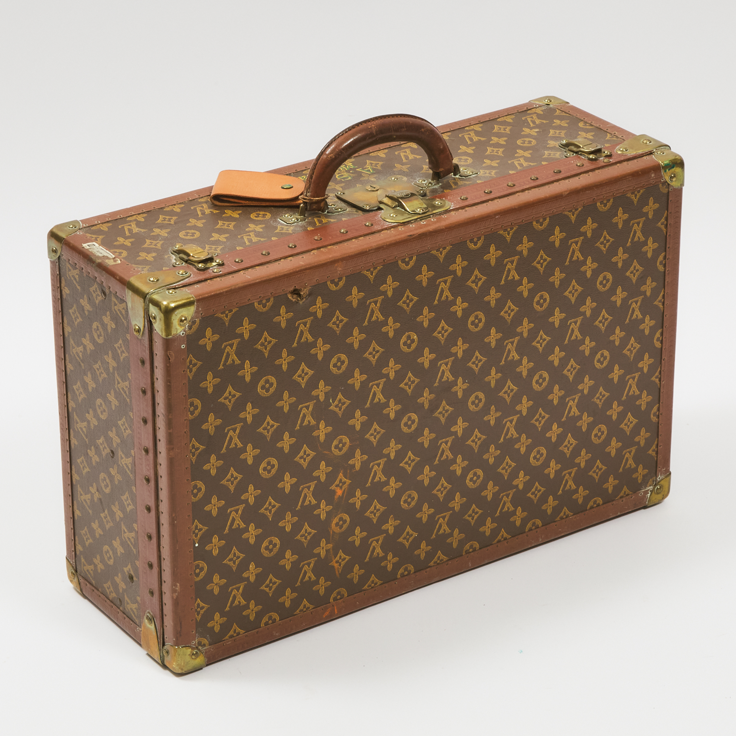 Louis Vuitton 'Alzar 60' Monogram Canvas Hard Sided Suitcase, mid 20th century