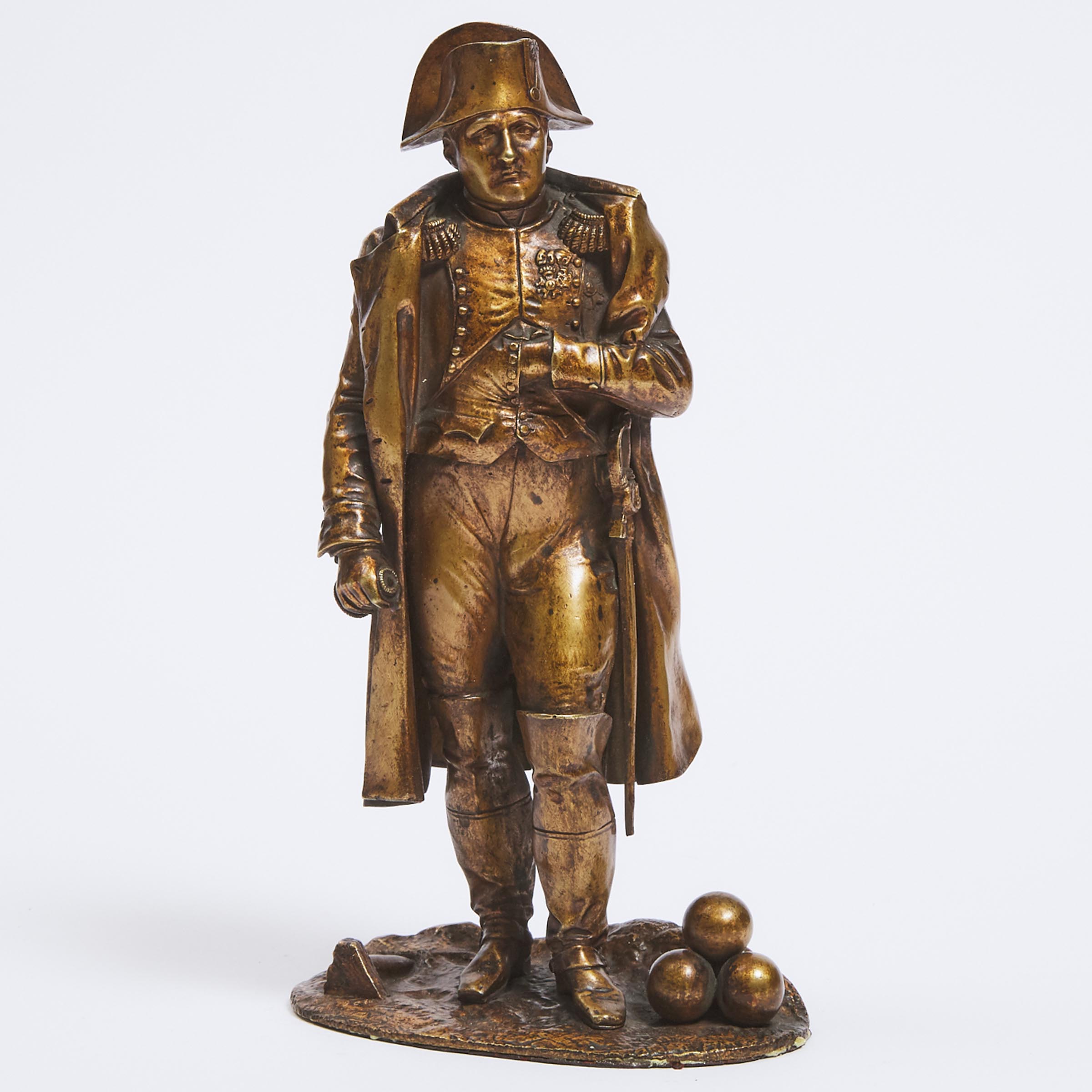 Patinated Bronze Figure of Napoleon I after the work by Charles Marie Émile Seurre, (French, 1798-1858) 