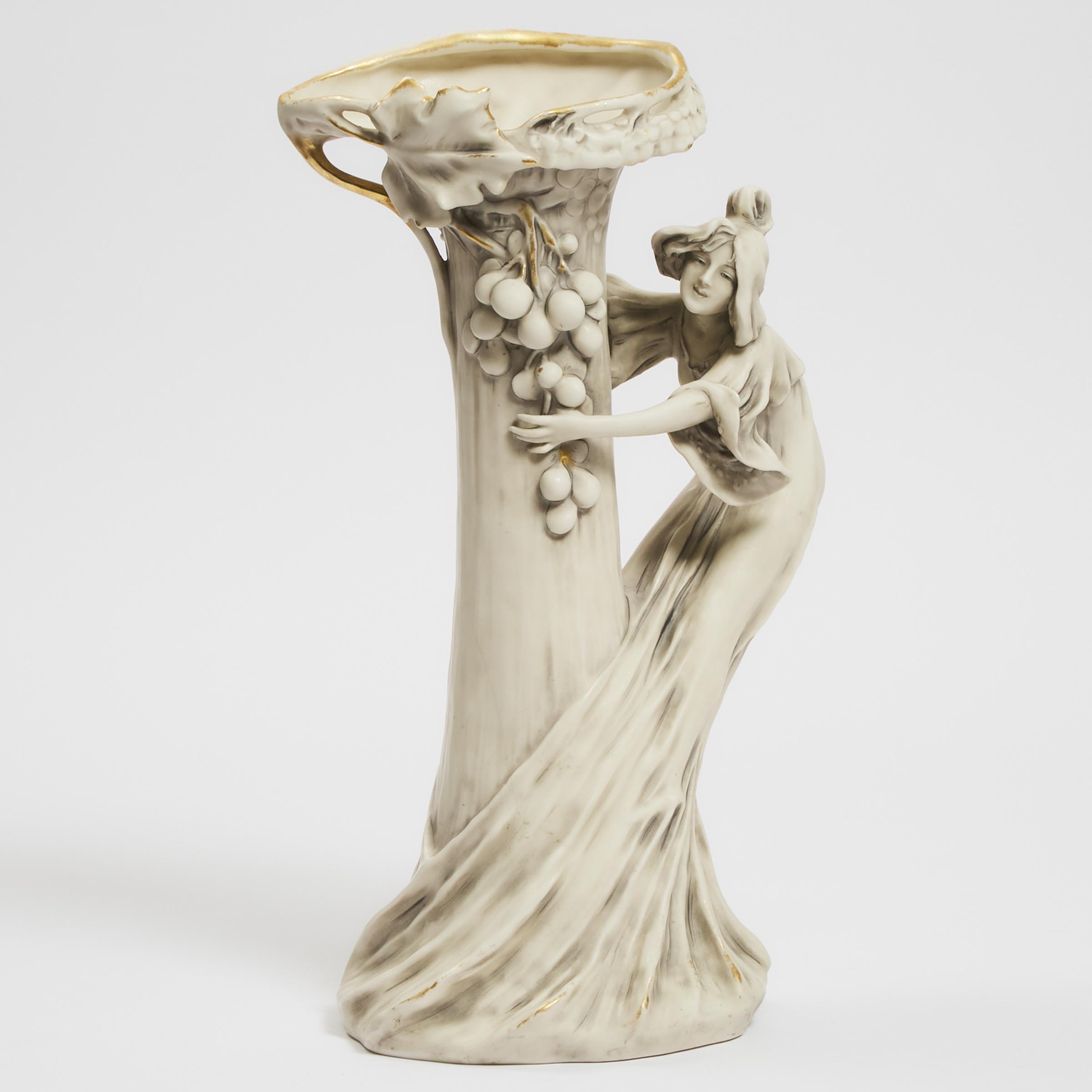 Royal Dux Figural Vase, early 20th century