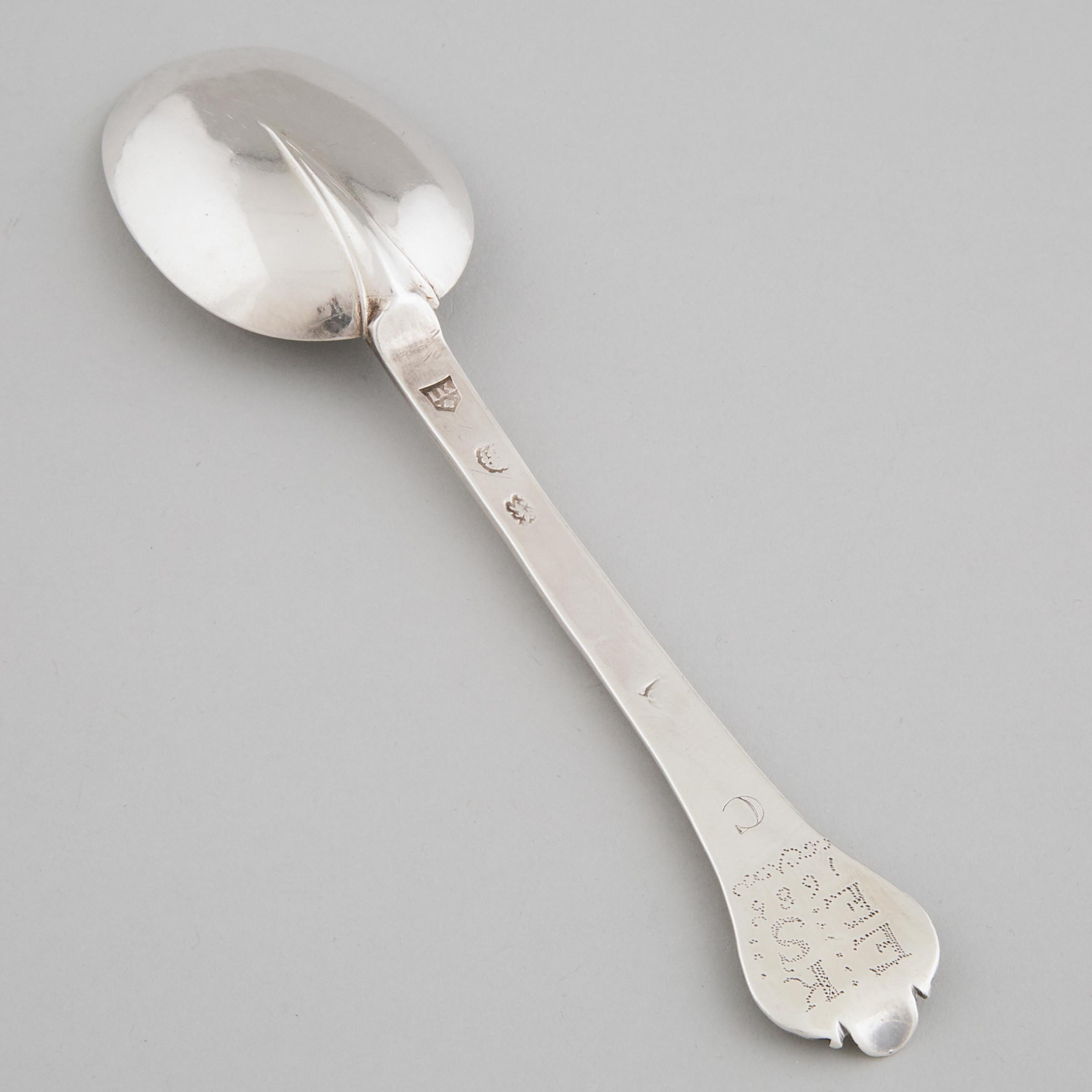 Charles II Silver Trefid Spoon, John King, London, 1669
