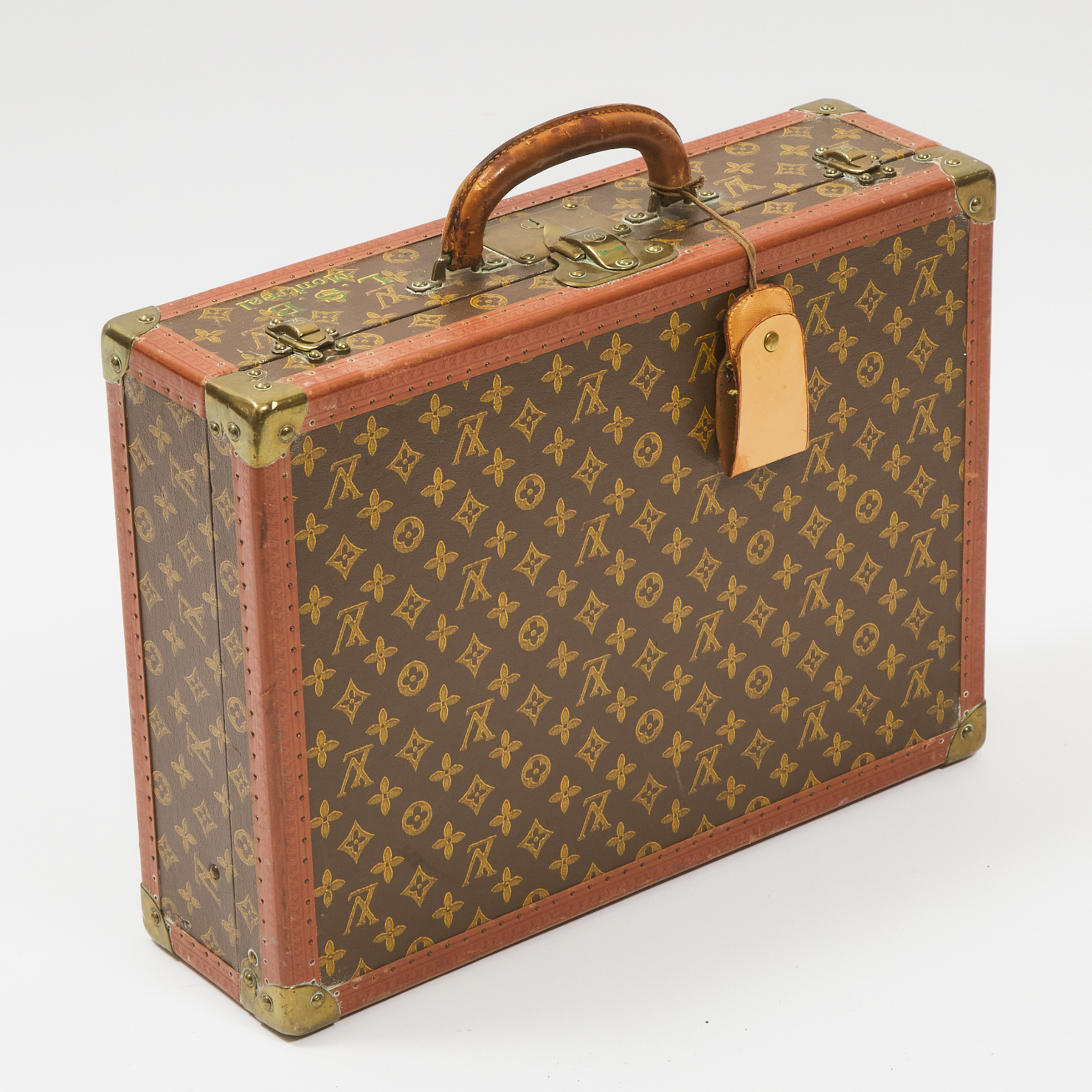 Louis Vuitton 'Bisten 50' Monogram Canvas Hard Sided Suitcase, mid 20th century