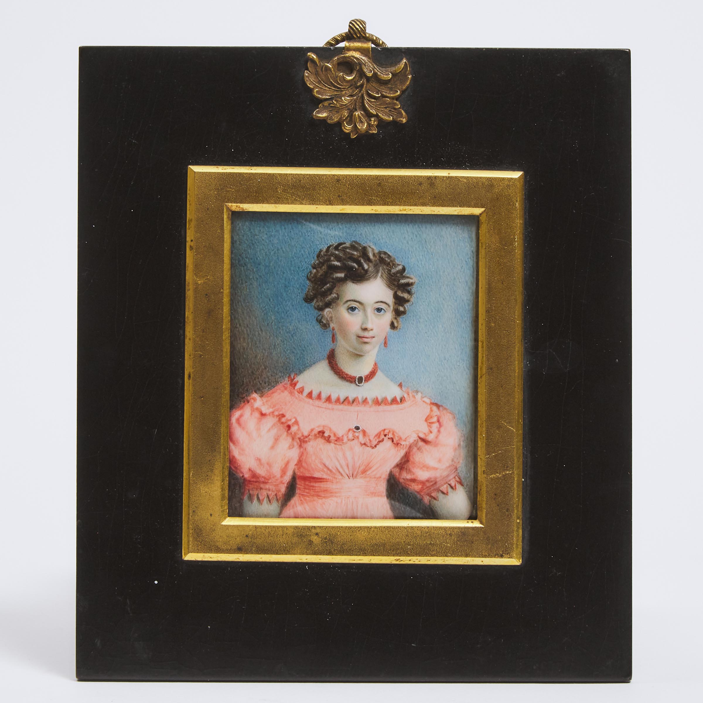 British School Portrait Miniature of Miss Richardson, c.1830