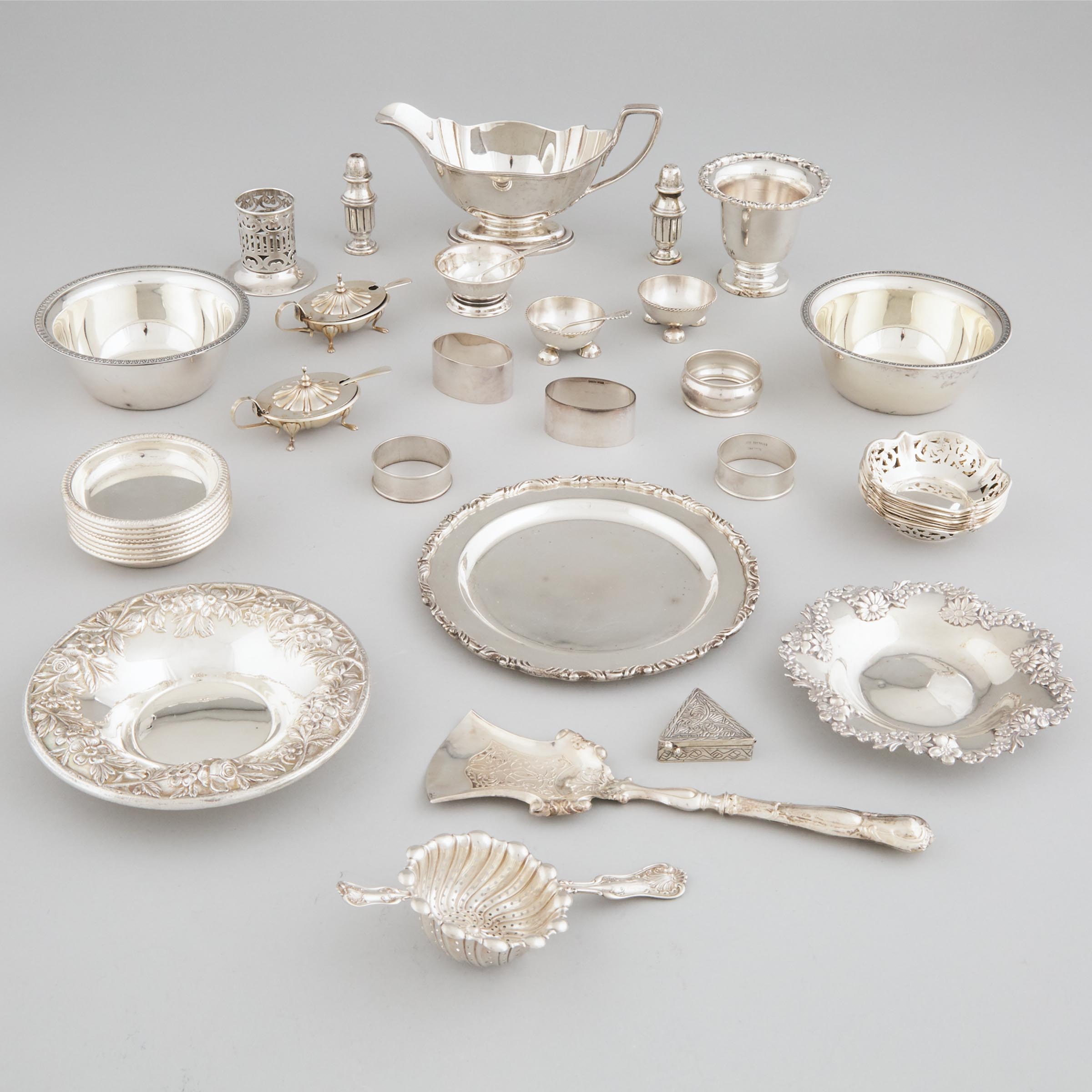 Group of North American, Continental and Asian Silver, 20th century