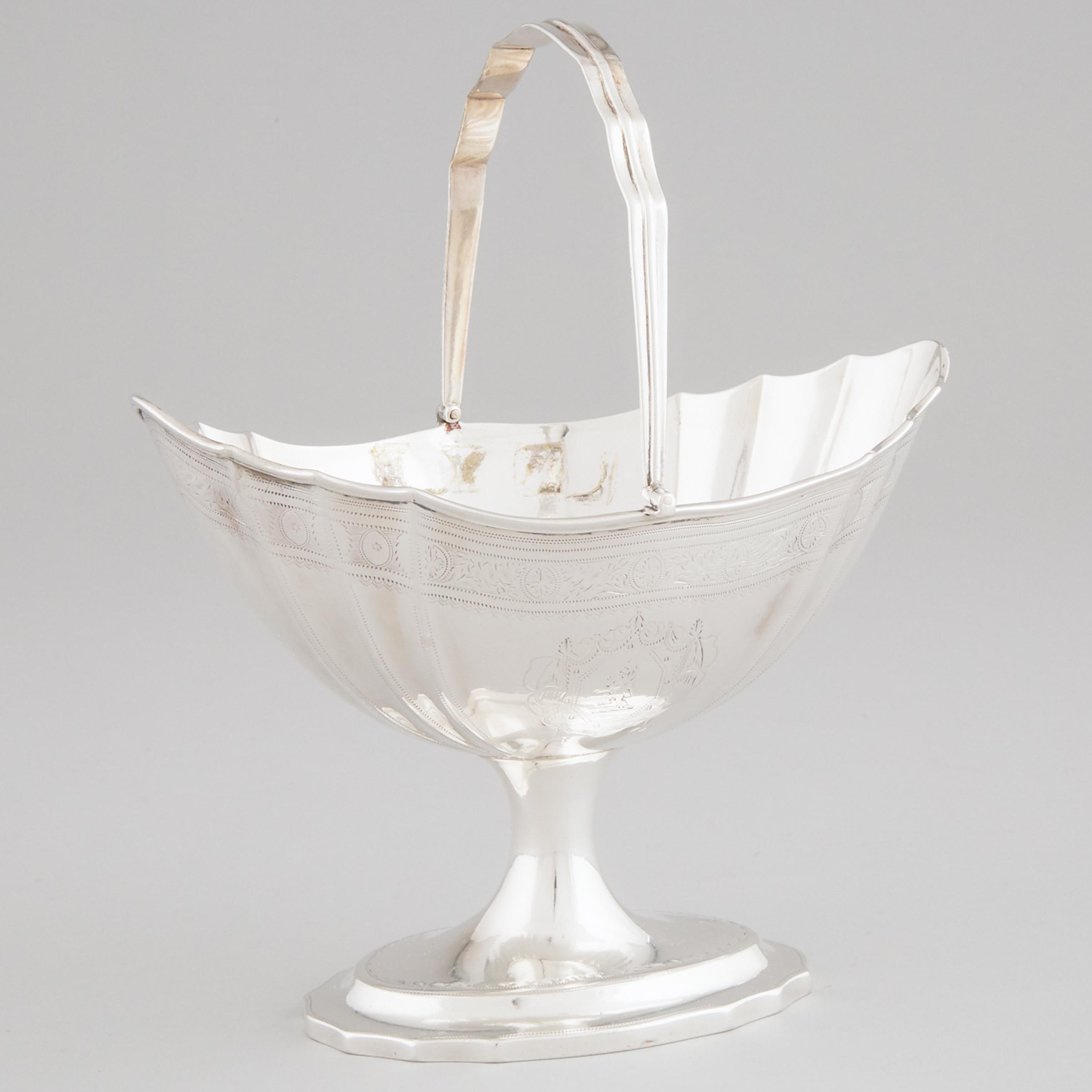 George III Irish Silver Sugar Basket, Joseph Jackson, Dublin, 1797