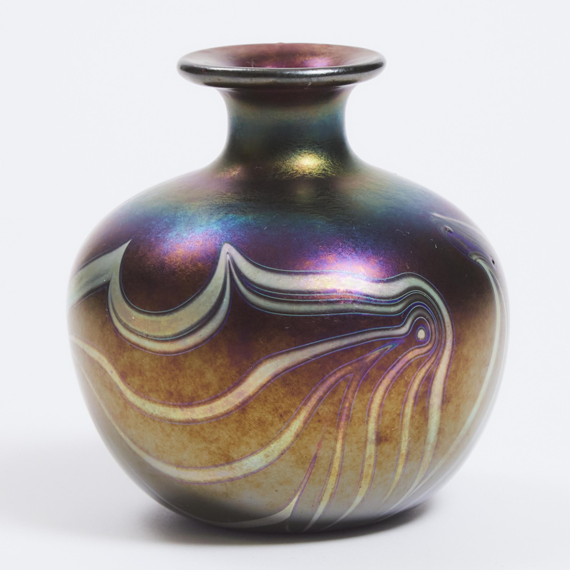 Charles Lotton (American, 1935-2021), 'Cypriot' Glass Vase, 1971