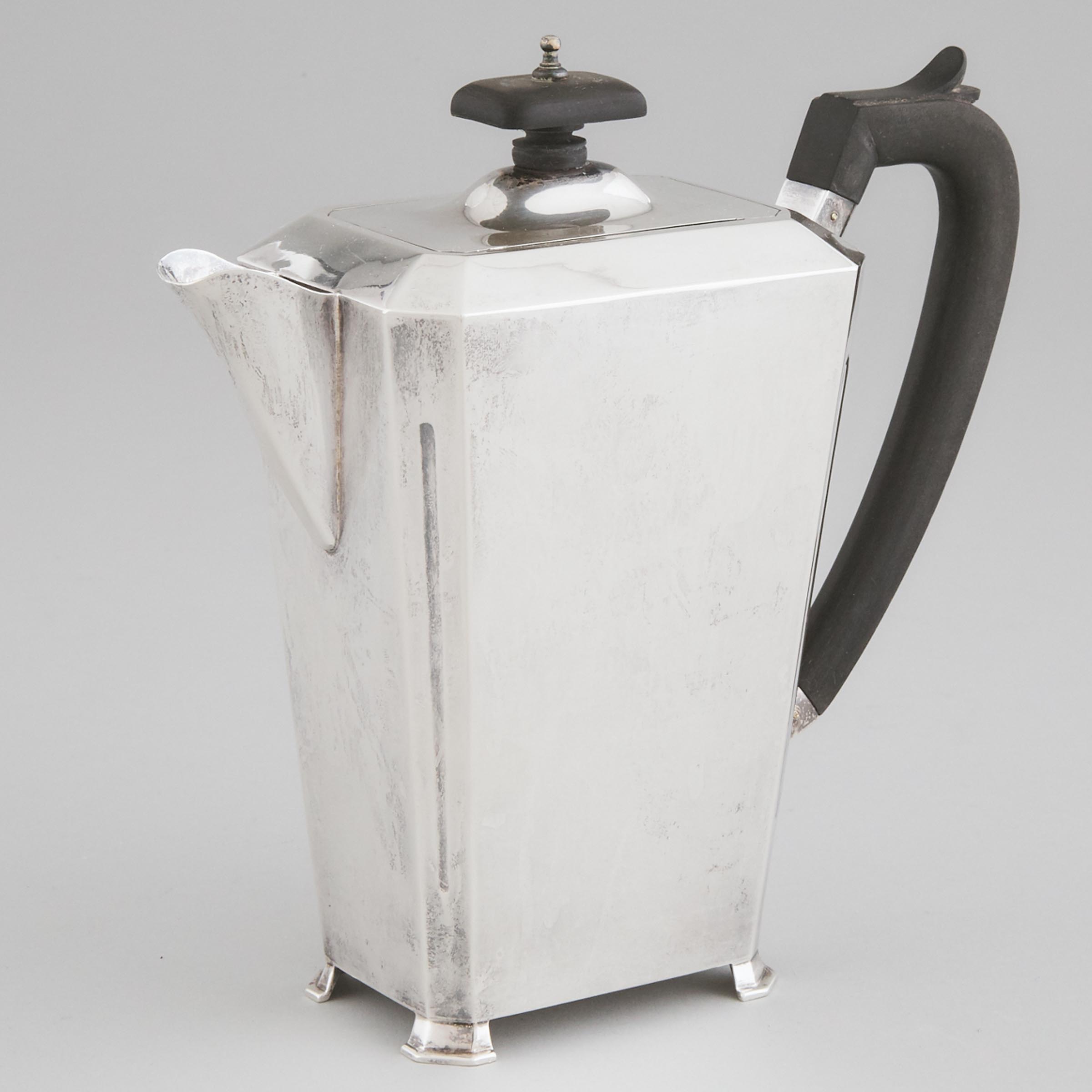 English Silver Hot Water Pot, S. Blanckensee & Son, Chester, 1938