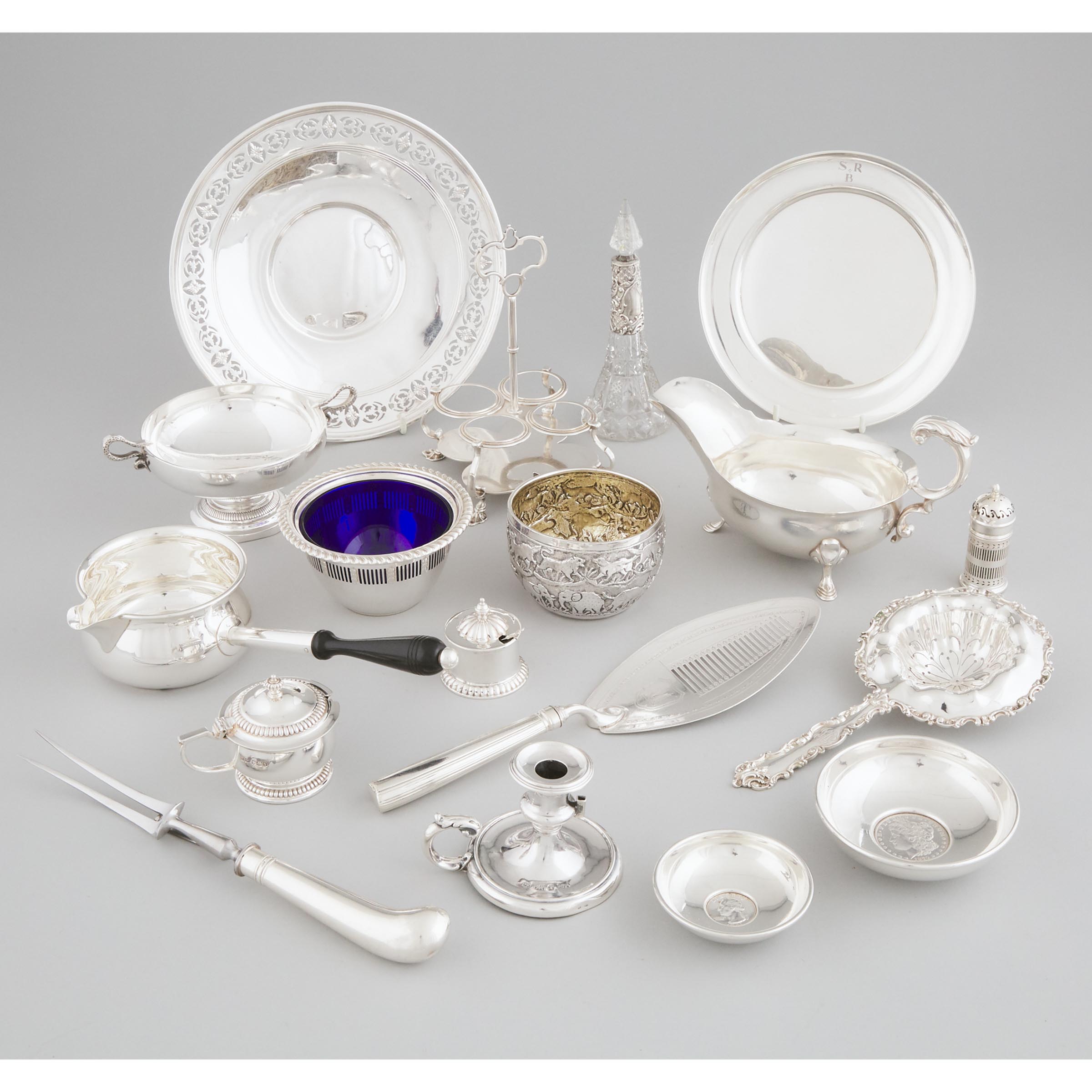 Group of English, Continental, Asian and North American Silver, 19th/20th century