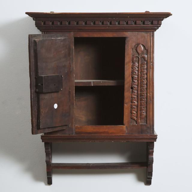 Continental Oak Wall Hanging Tabernacle, 18th/19th century