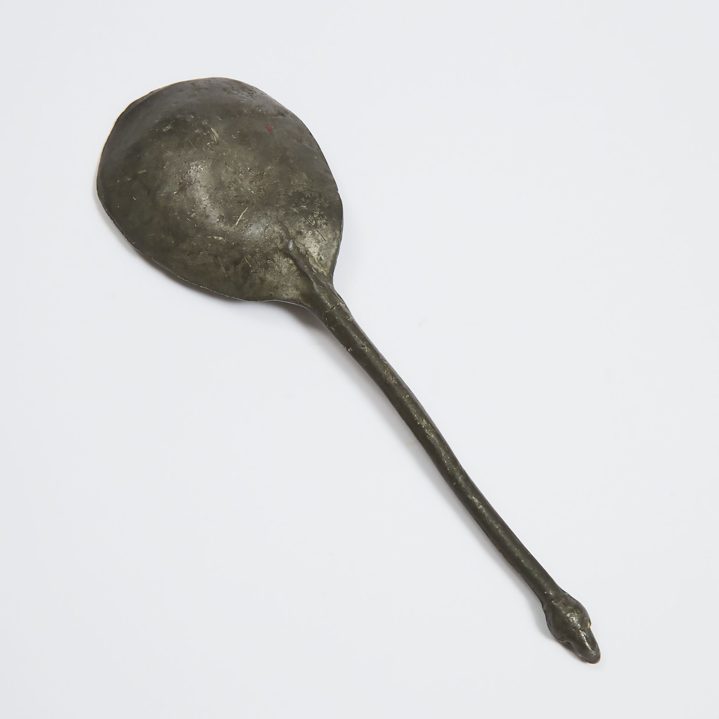 English Pewter Acorn Knop Spoon, 16th century