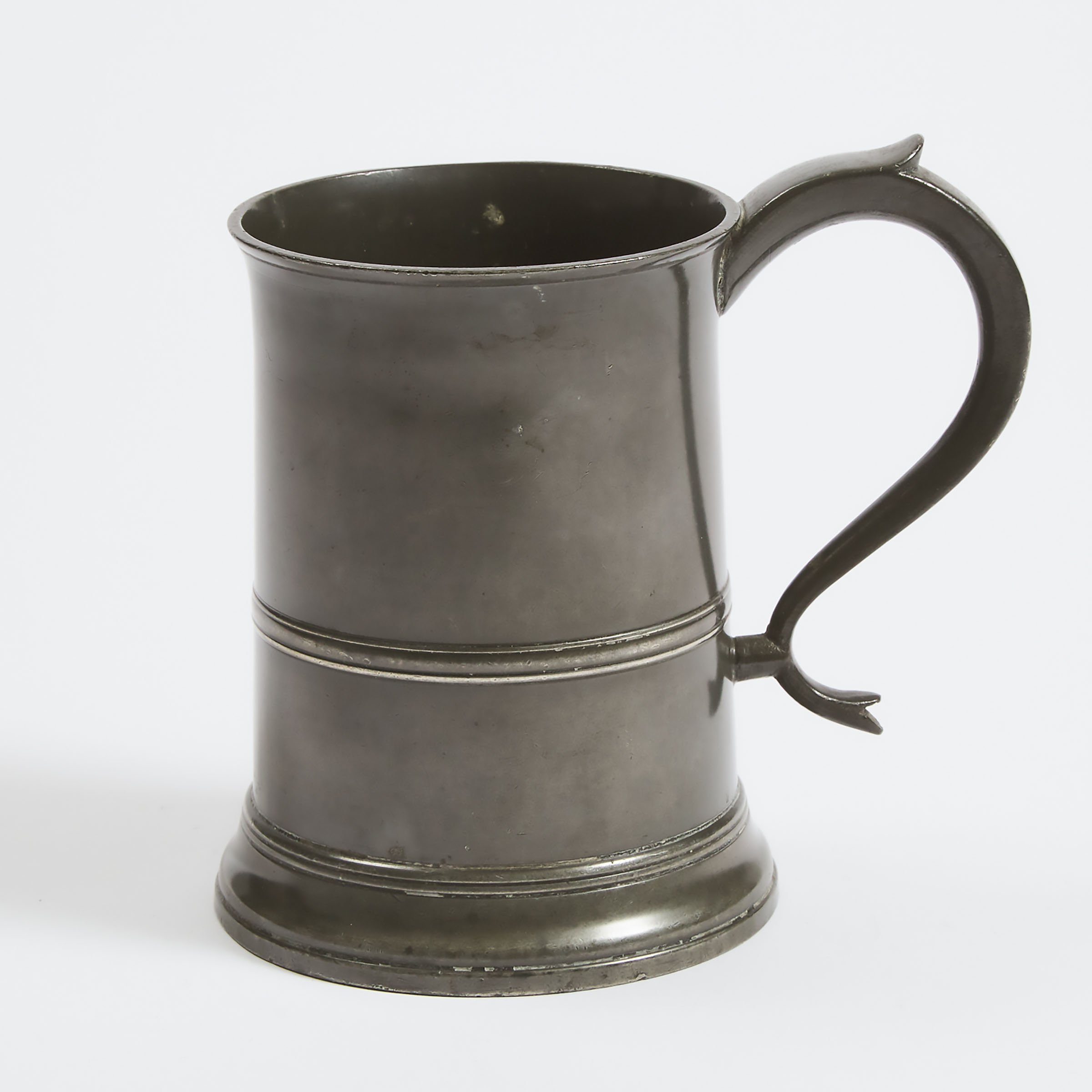 Scottish Straight Sided Pewter Mug, Probably by David Scouler, Glasgow, 1819-1845