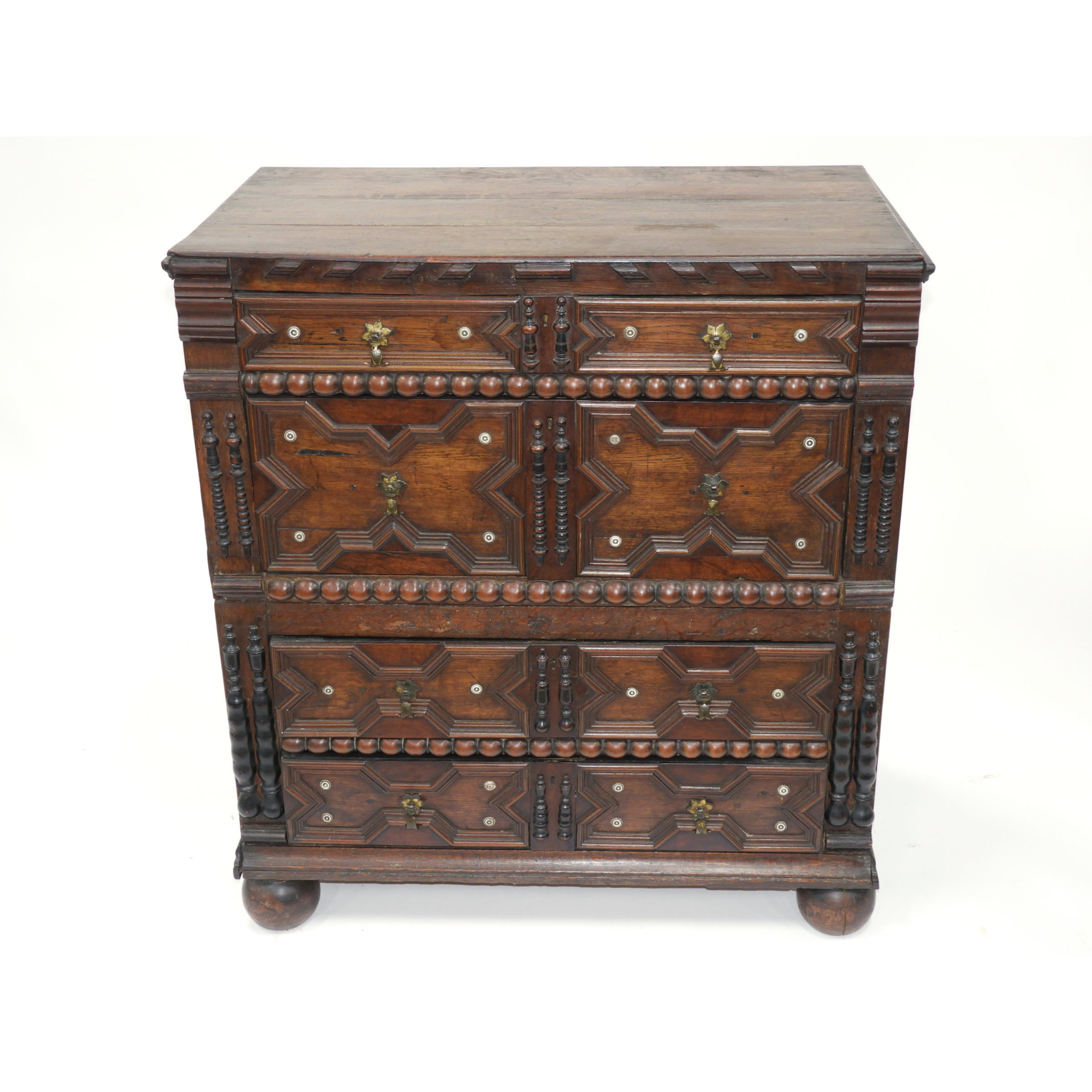 William and Mary Oak Chest of Drawers, 17th/18th century