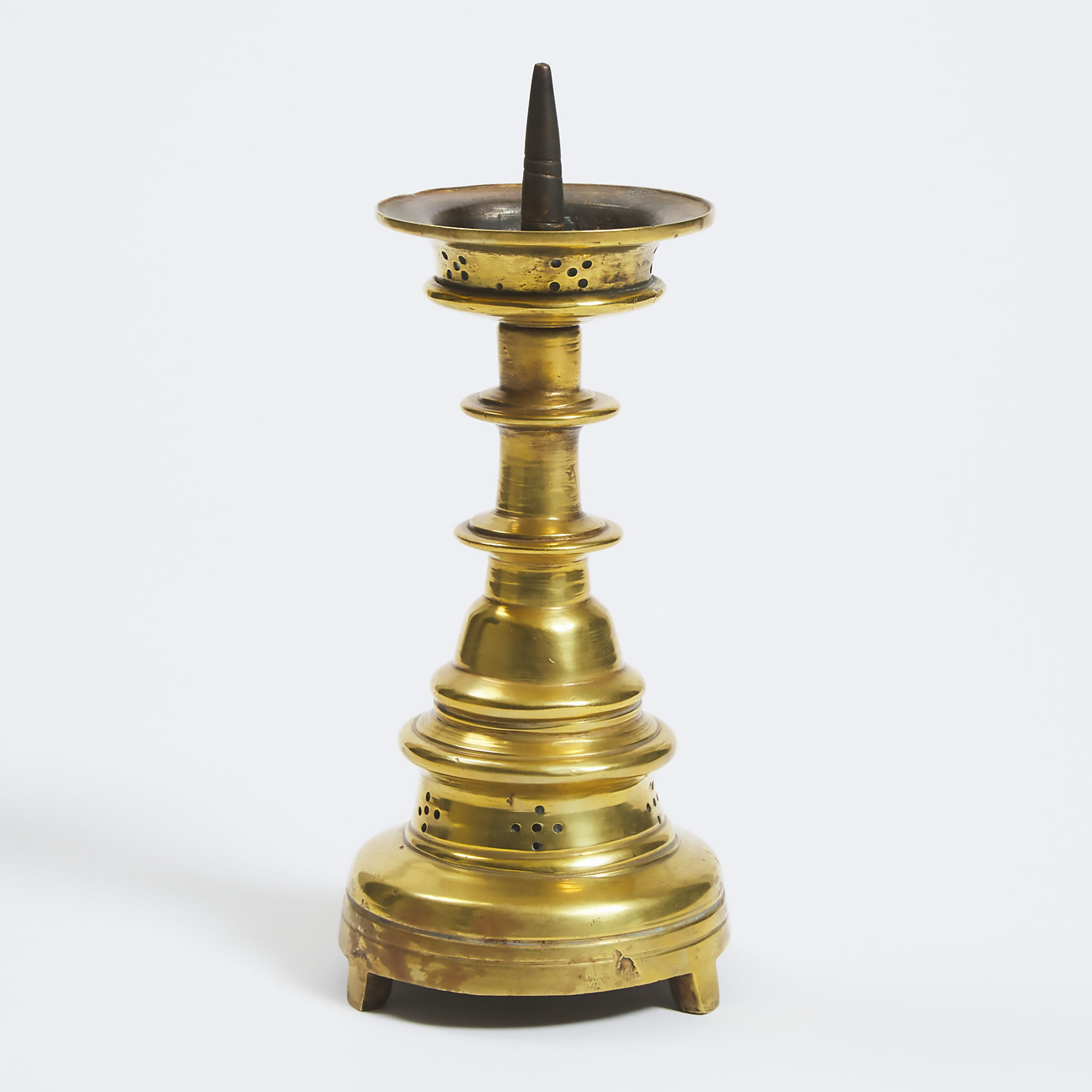 Turned Bronze Pricket Candlestick, 1550