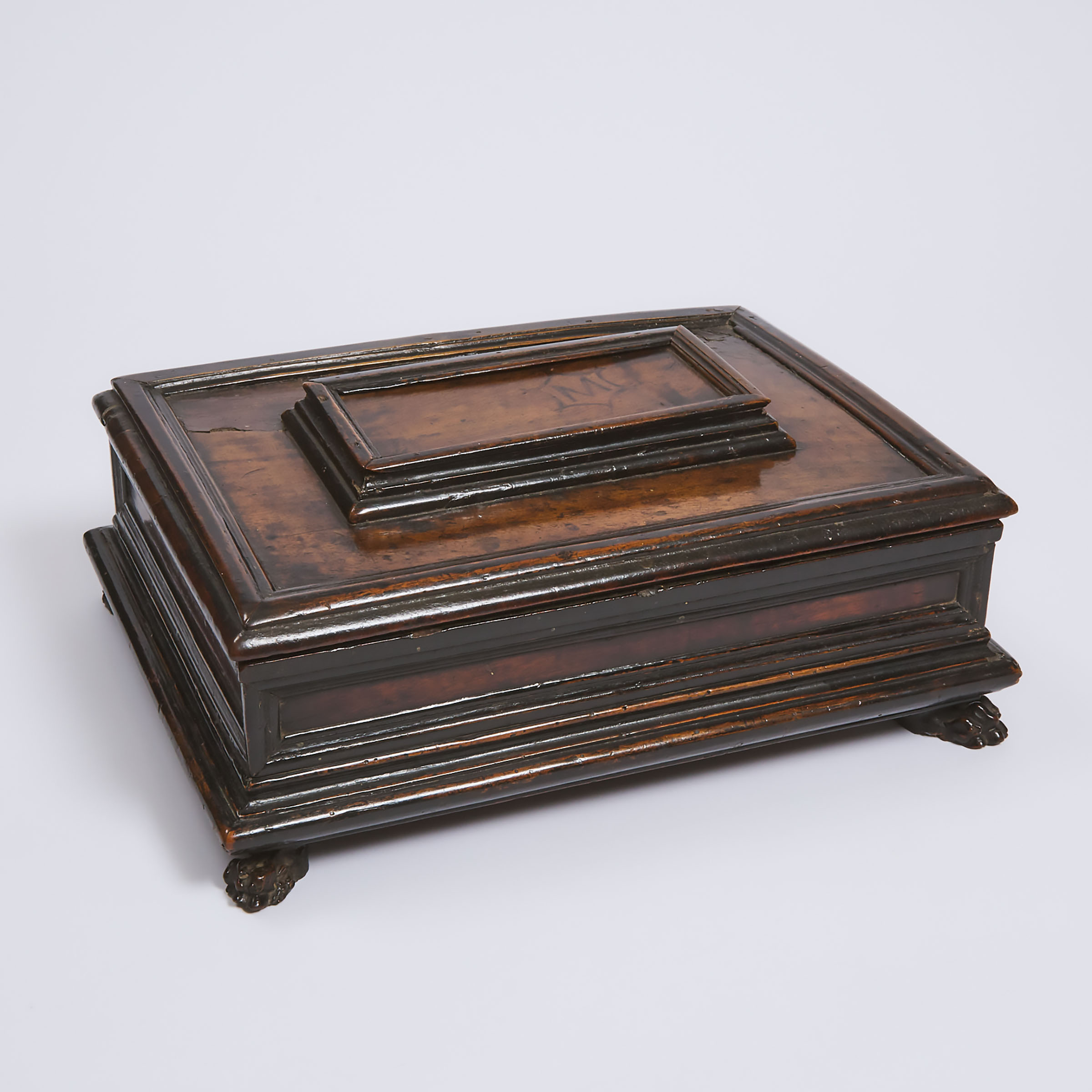 Italian Renaissance Walnut Document Box, 17th or early 18th century