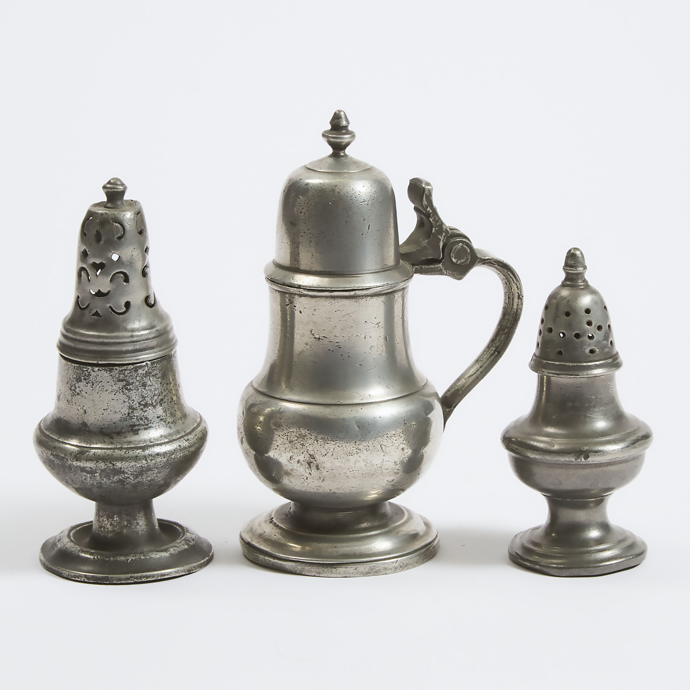 Group of English and Continental Pewter, 19th century