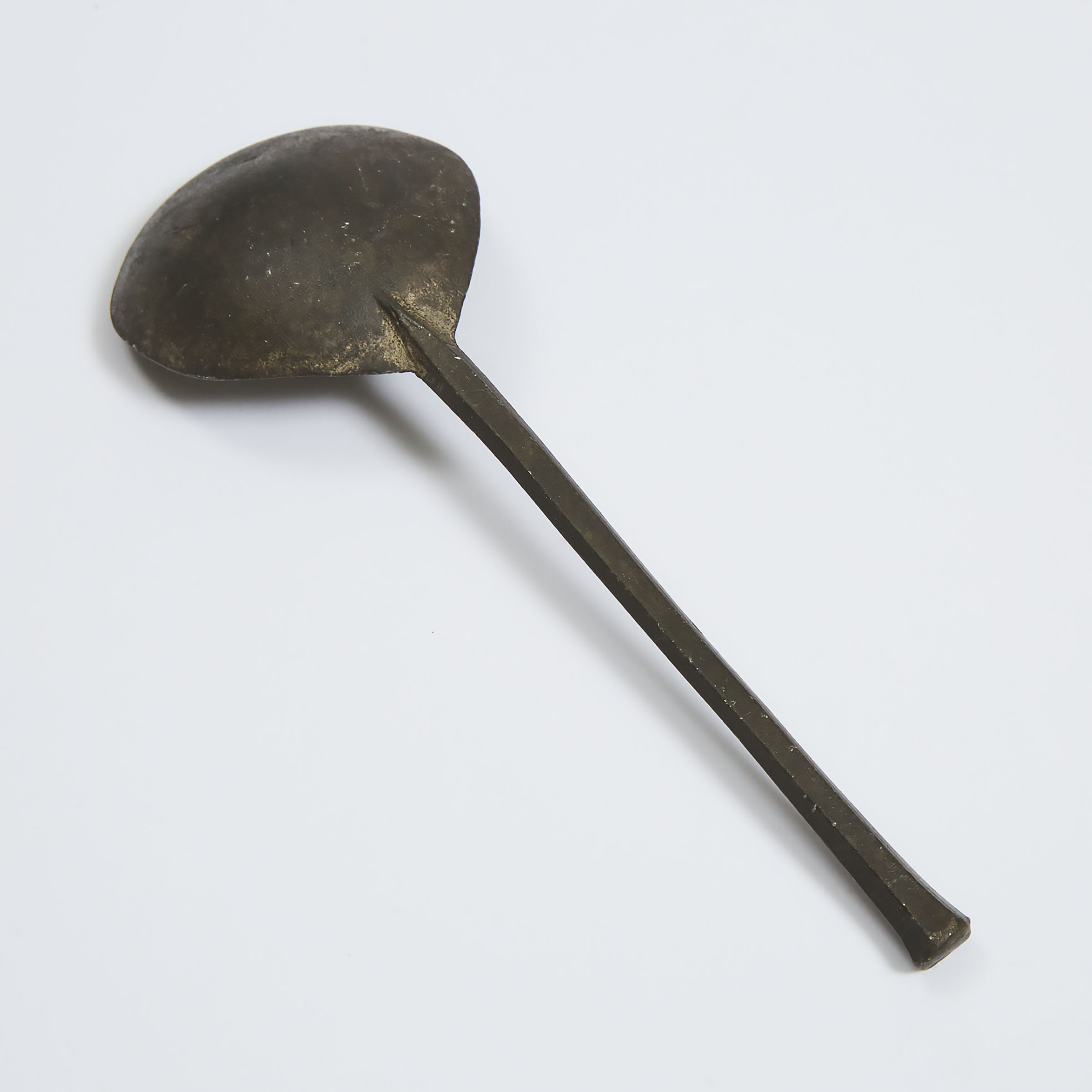 Dutch Pewter Horse Shoe Nail Handle Spoon, c.1600