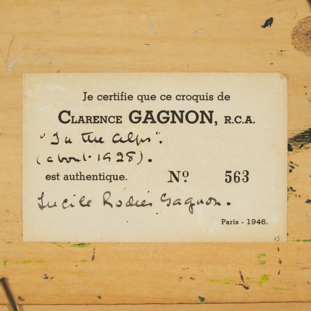 Clarence Alphonse Gagnon, RCA (1881-1942), Canadian