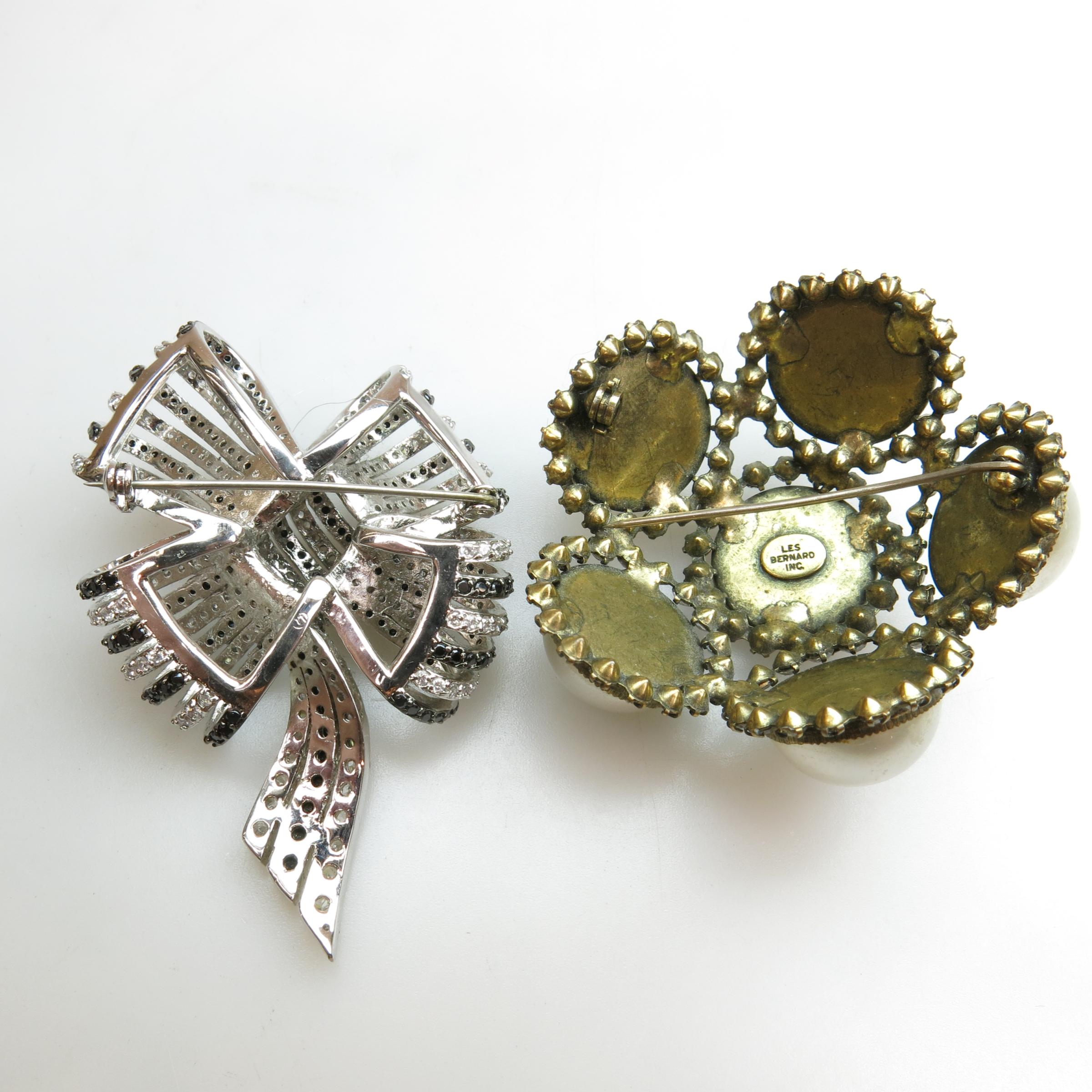 2 Large Brooches 