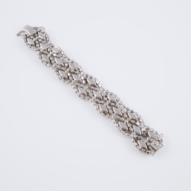 Joseph Wiesner Silver-Tone Metal Strap Bracelet