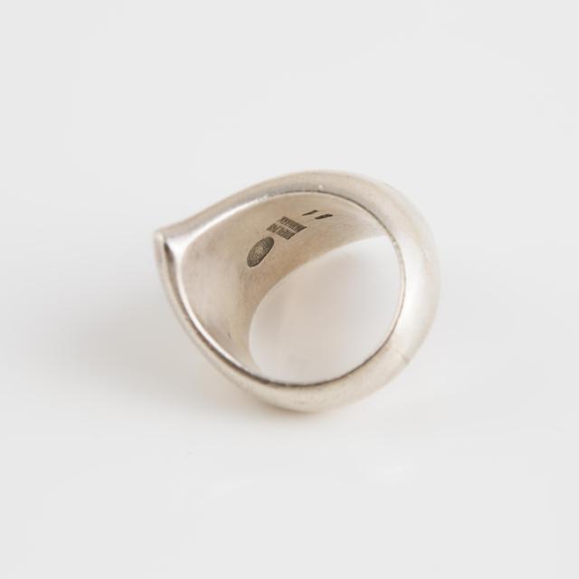 Georg Jensen Danish Sterling Silver Abstract Ring