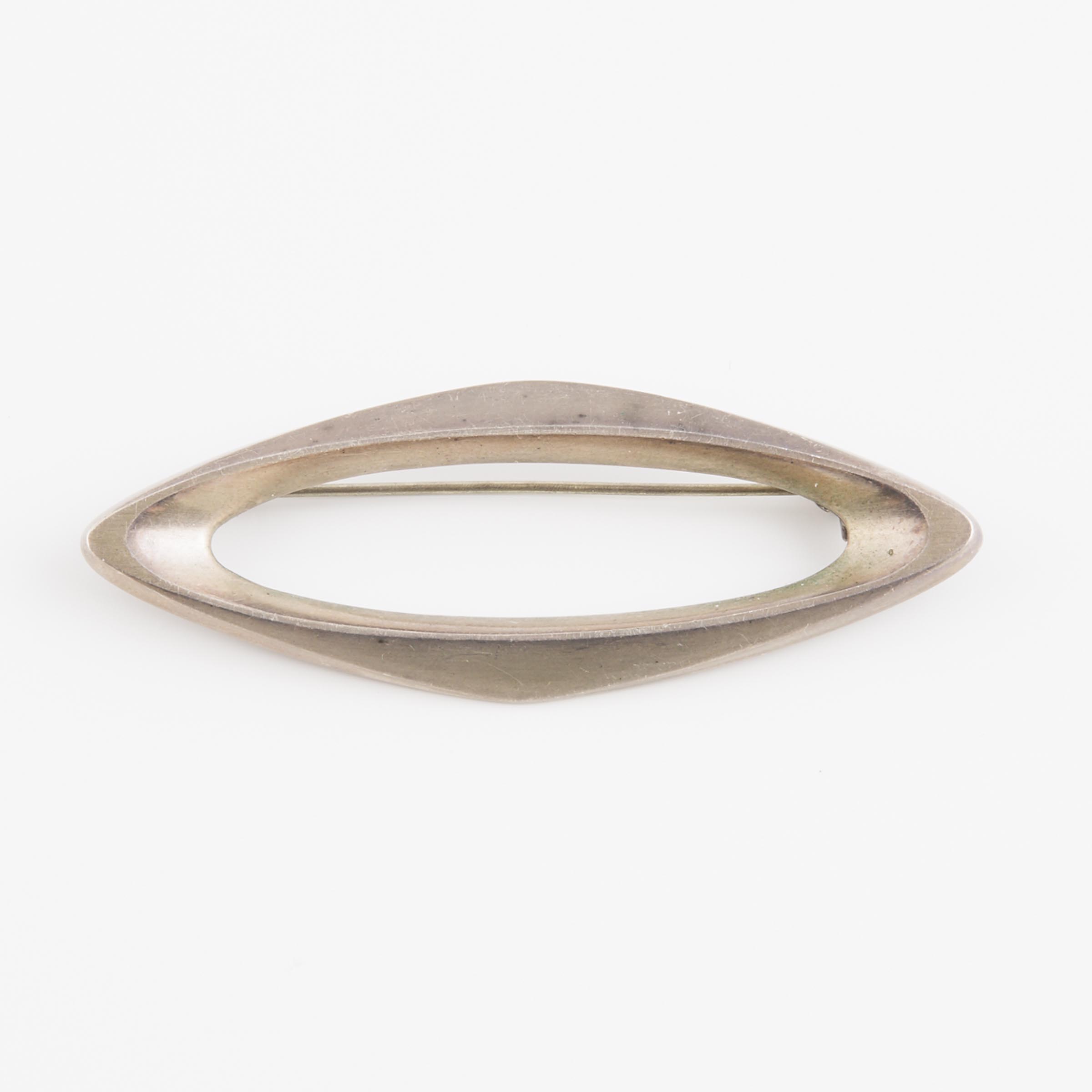 Poul Warmind Danish Sterling Silver Oval Pin