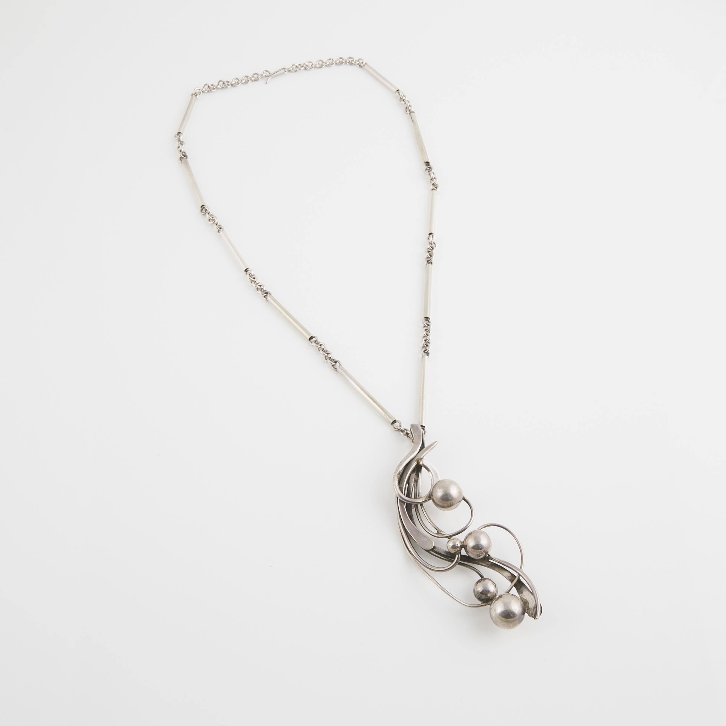 Rachel Gera Israeli Sterling Silver Pendant And Chain