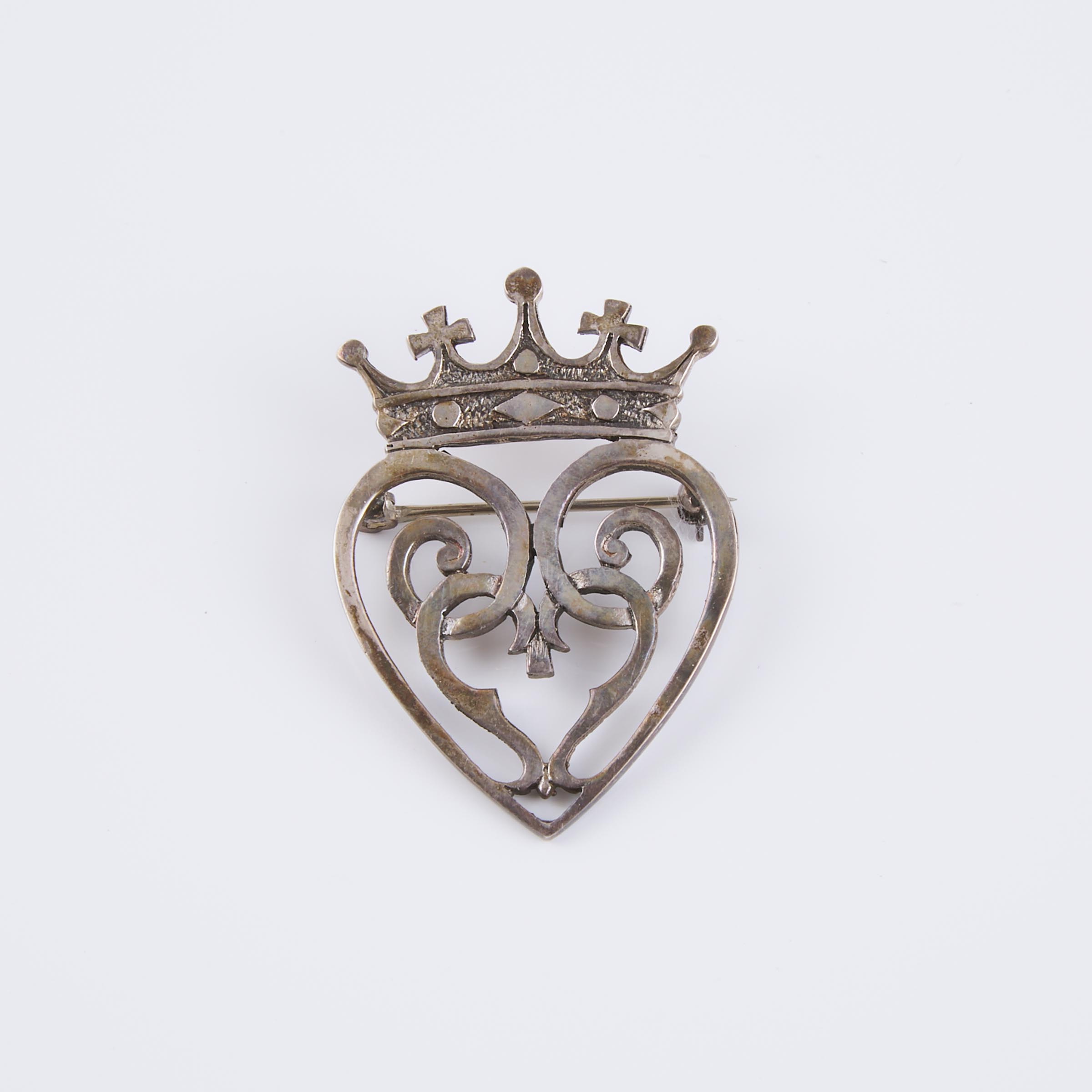 Scottish Silver 'Luckenbooth' Pin