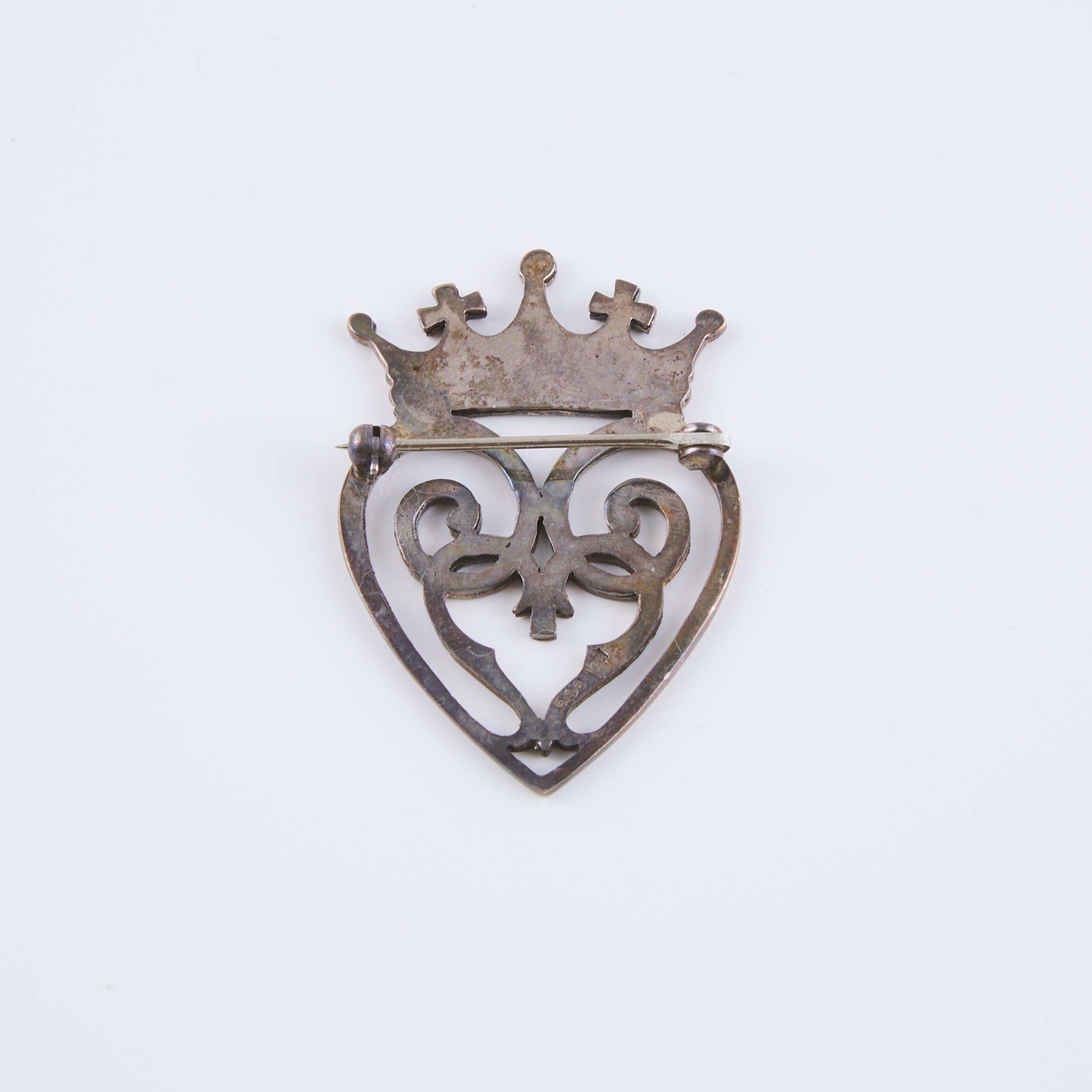 Scottish Silver 'Luckenbooth' Pin