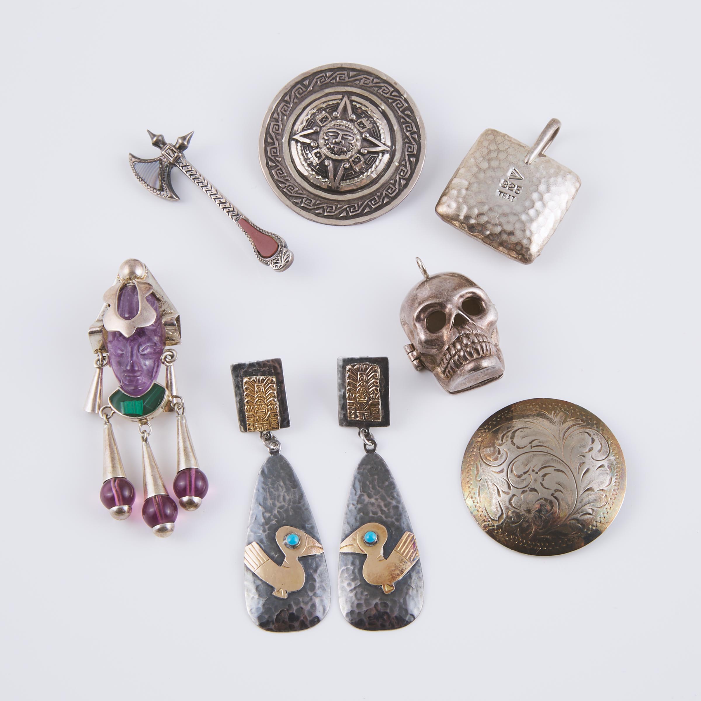 Small Quantity Of Various Silver Jewellery 