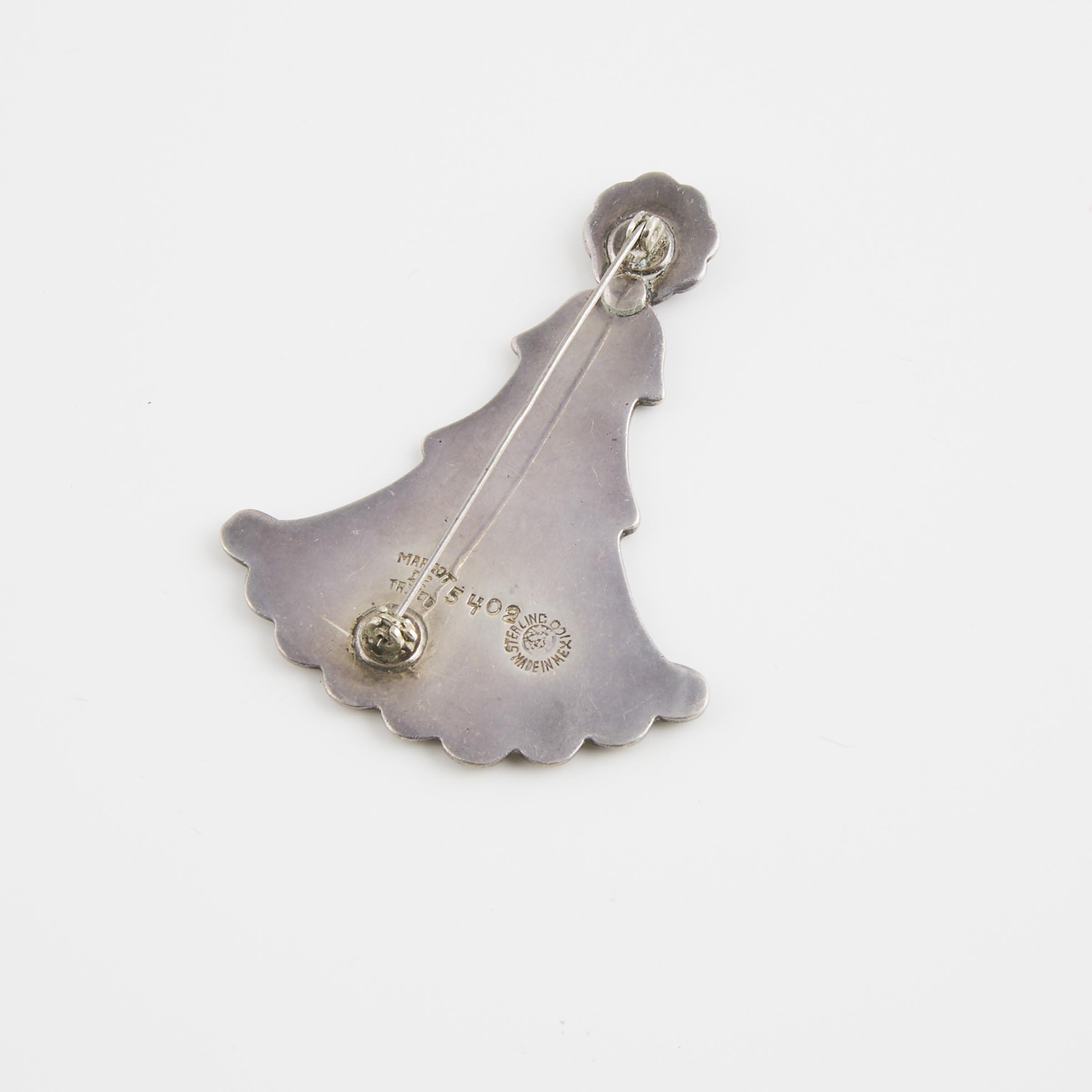 Margot Van Voorhies Carr Mexican Sterling Silver Pin