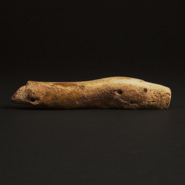 Figural Bear Head Harpoon Foreshaft, Yupik, Sivuqaq (St. Lawrence Island), Pre-1900