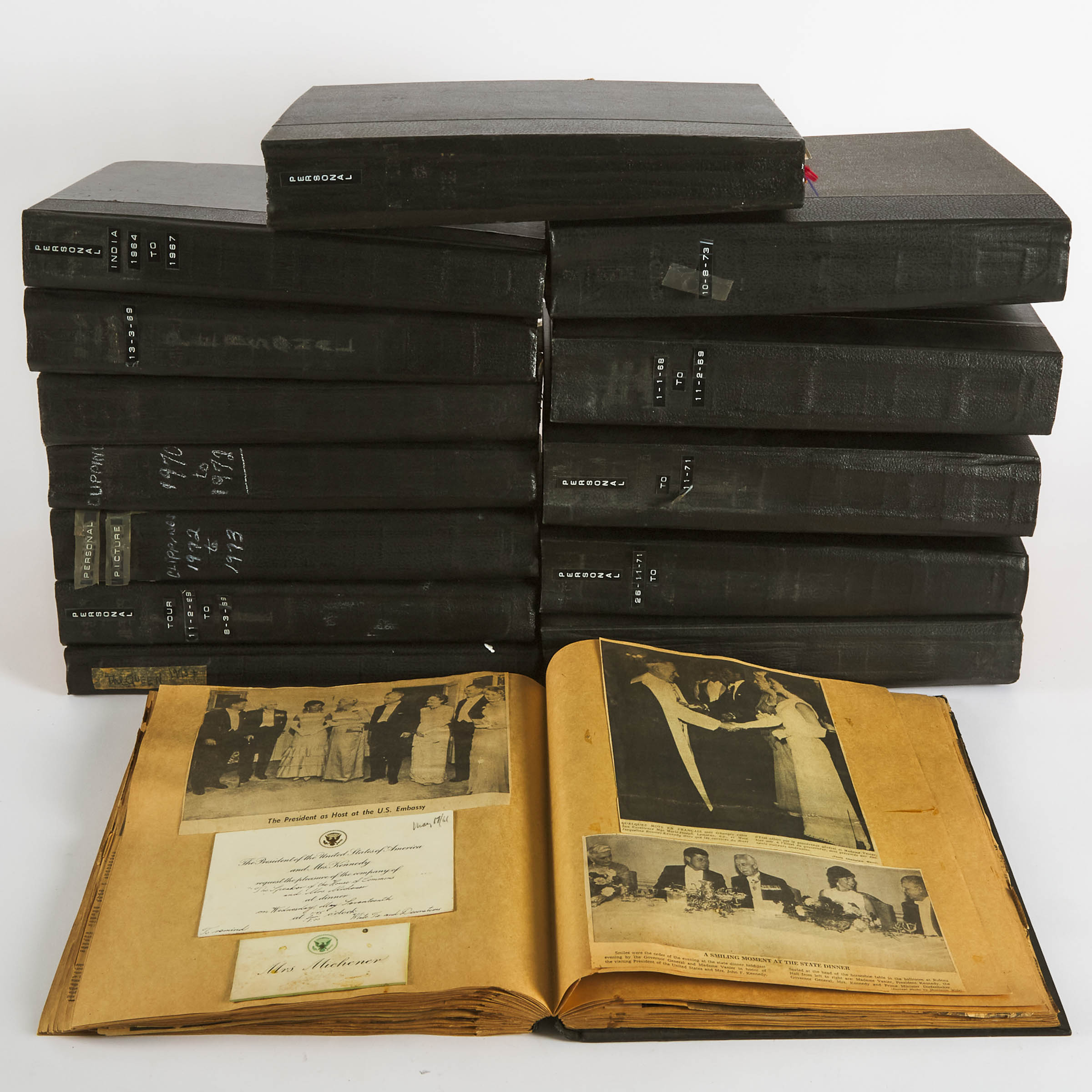 Archive of 14 Large Scrapbooks, 1958-1973 