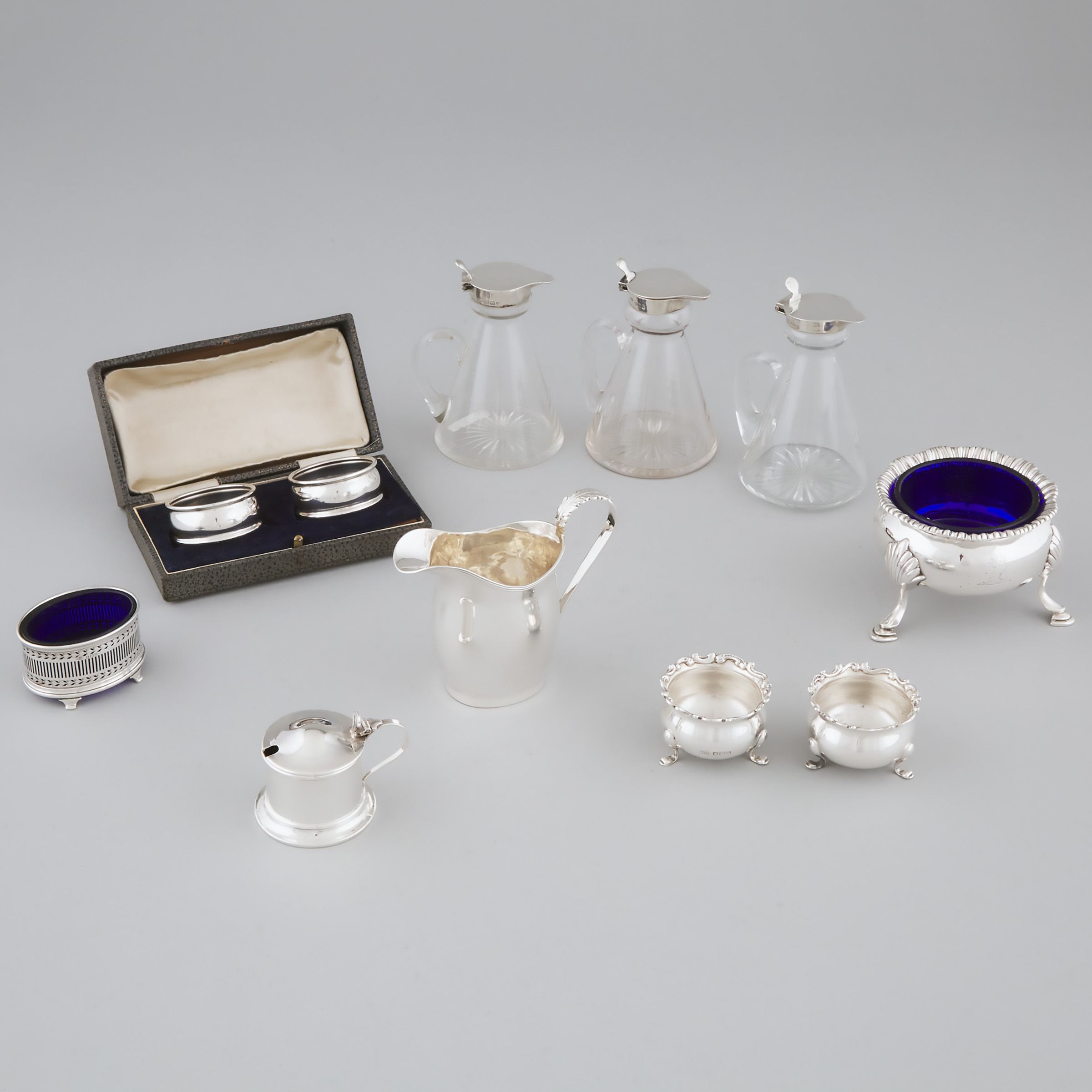Group of English Silver, c.1850-1933