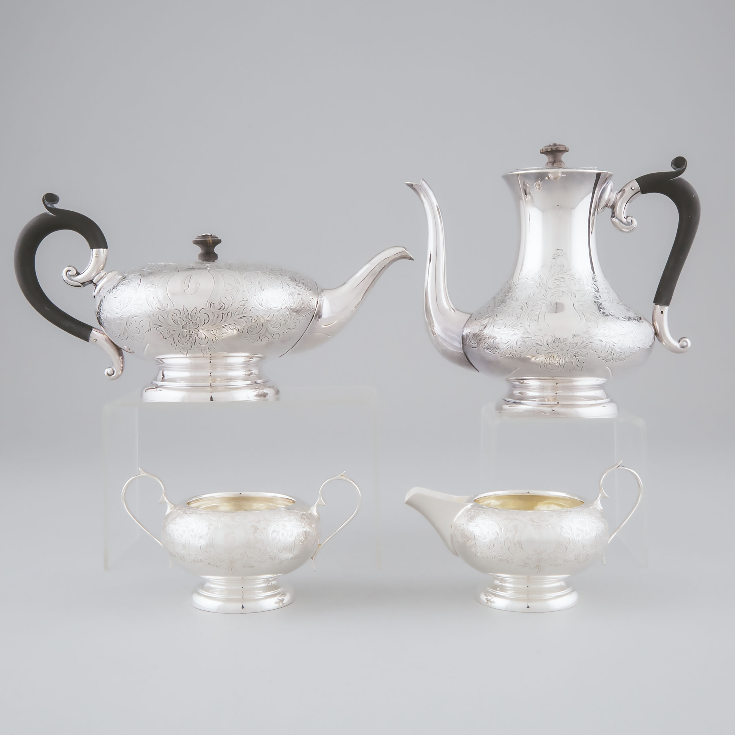 English Silver Tea and Coffee Service, Charles S. Green & Co., Birmingham, 1927/29