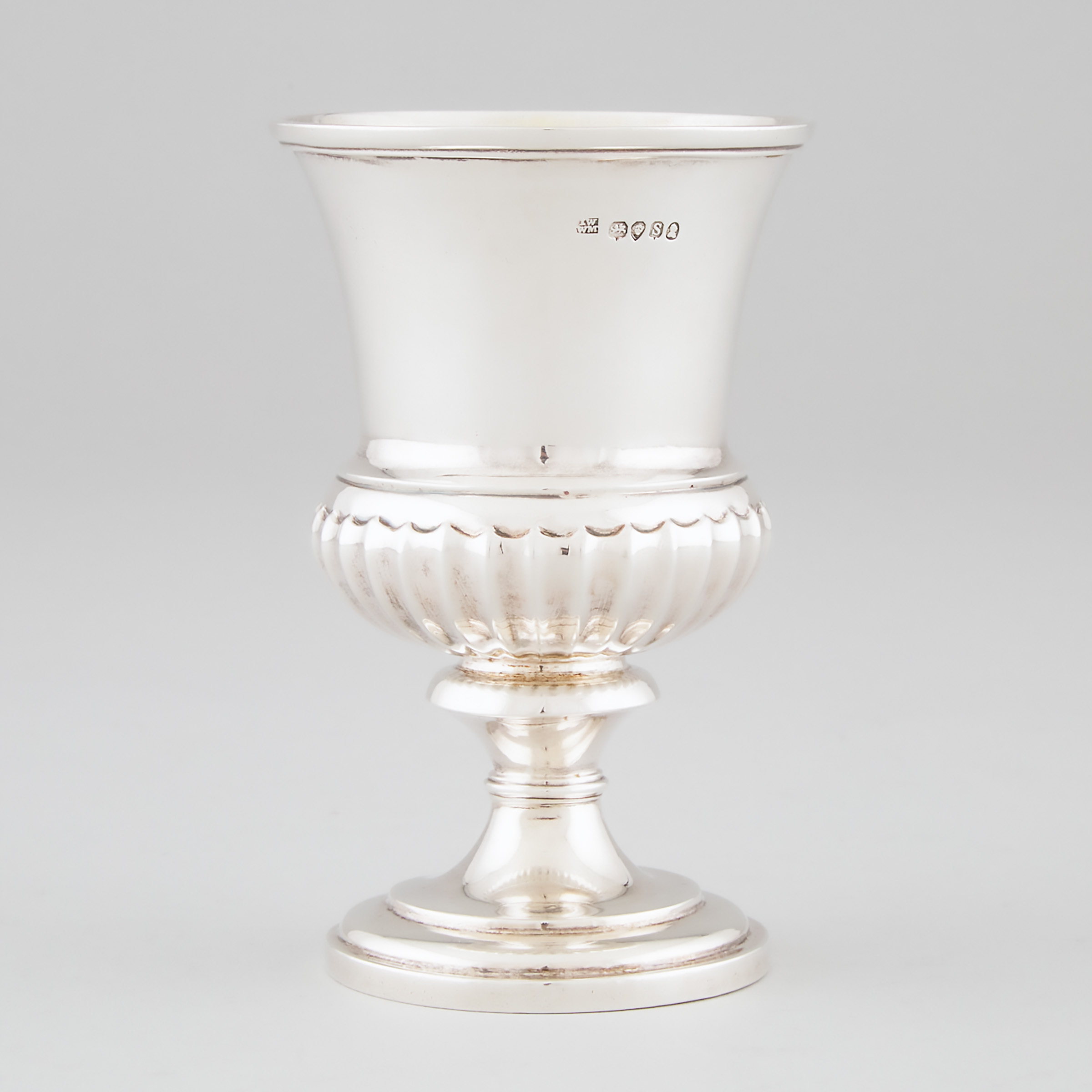 William IV Silver Thistle Shaped Goblet, John Wrangham & William Moulson, London, 1833
