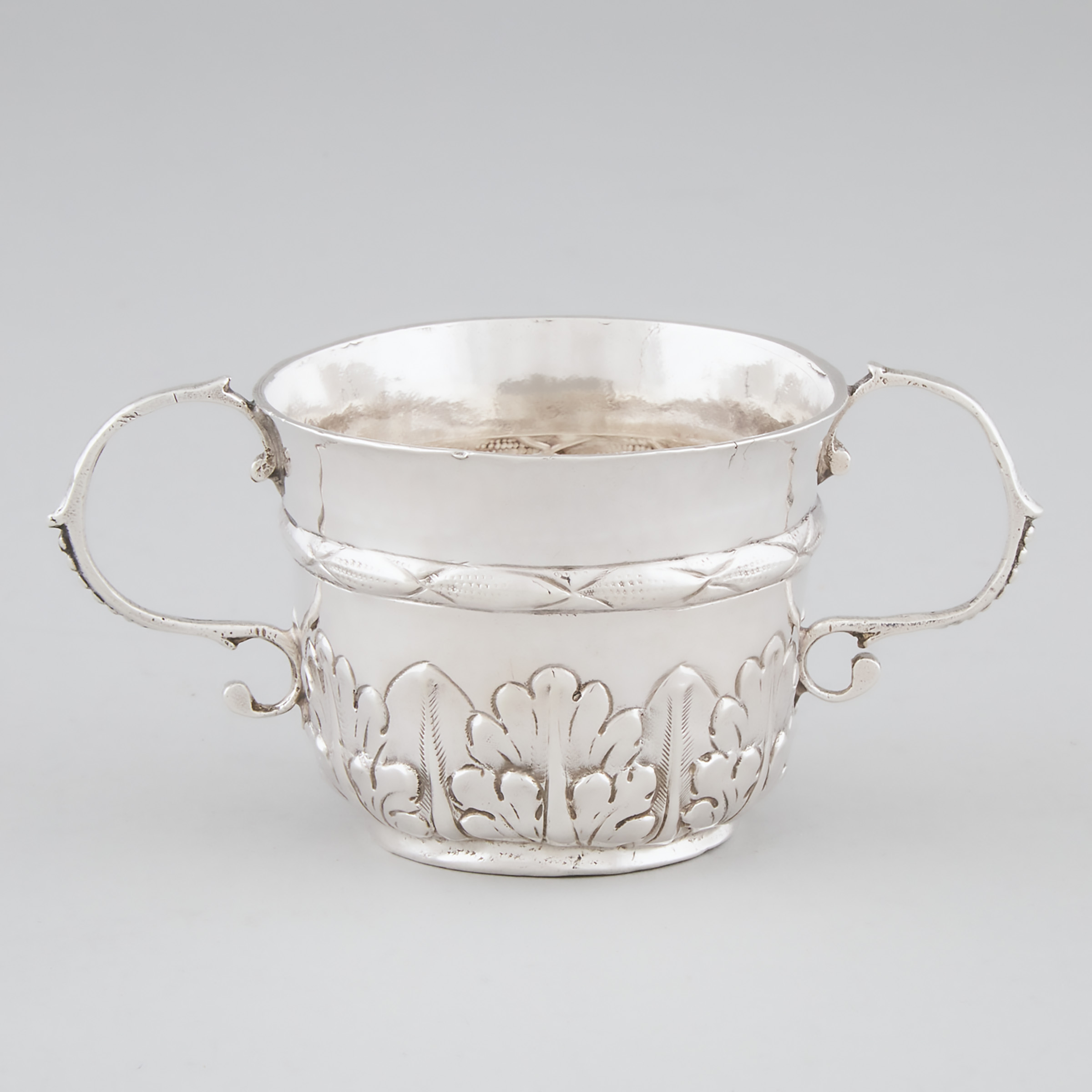 William & Mary Silver Caudle Cup, London, 1690