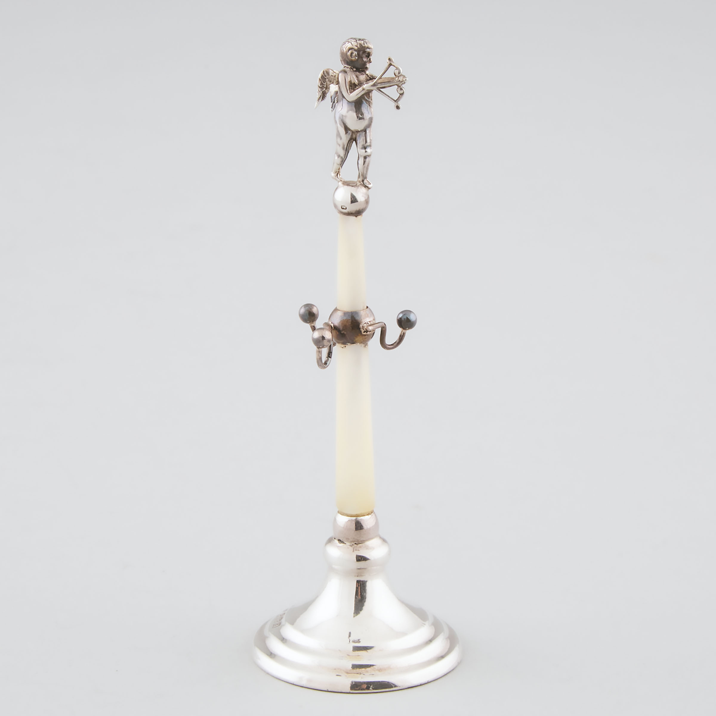 English Silver and Mother of Pearl Jewellery Stand, Birmingham, 1912